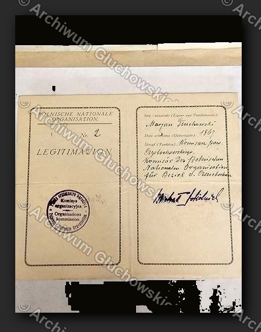 Legitymacja Polskiej Organizacji Narodowej nr 2