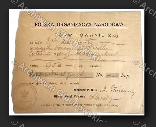 Pokwitowanie PON na broń i ekwipunek