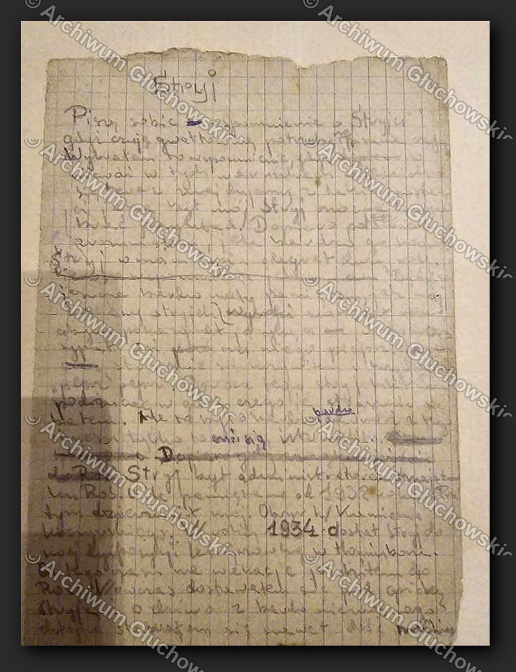 Pamiętnik — 'Etapy' — życiorys przed wojną (Stryj, Praga, szkoła, 1934)