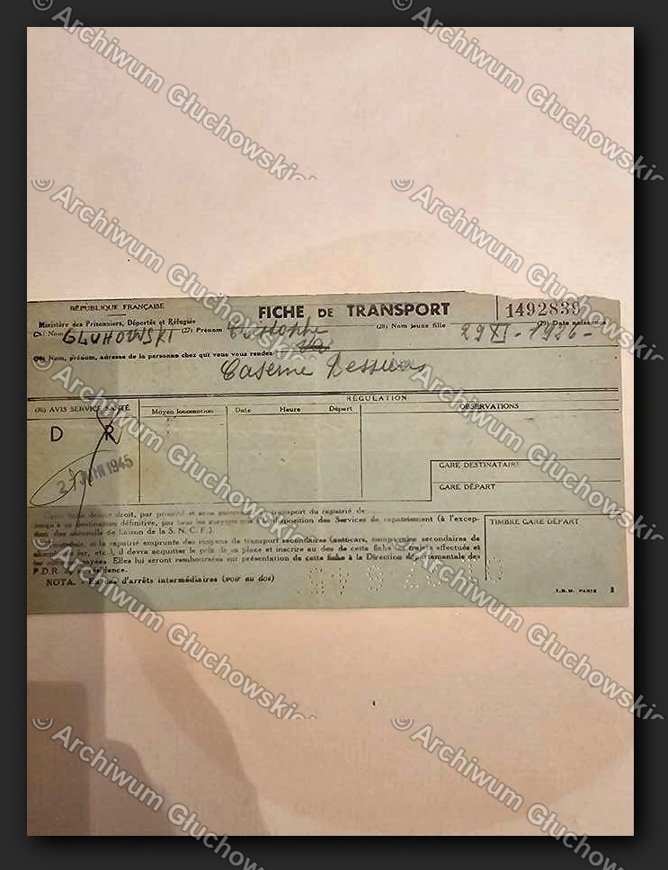 Fiche de Transport — karta transportowa