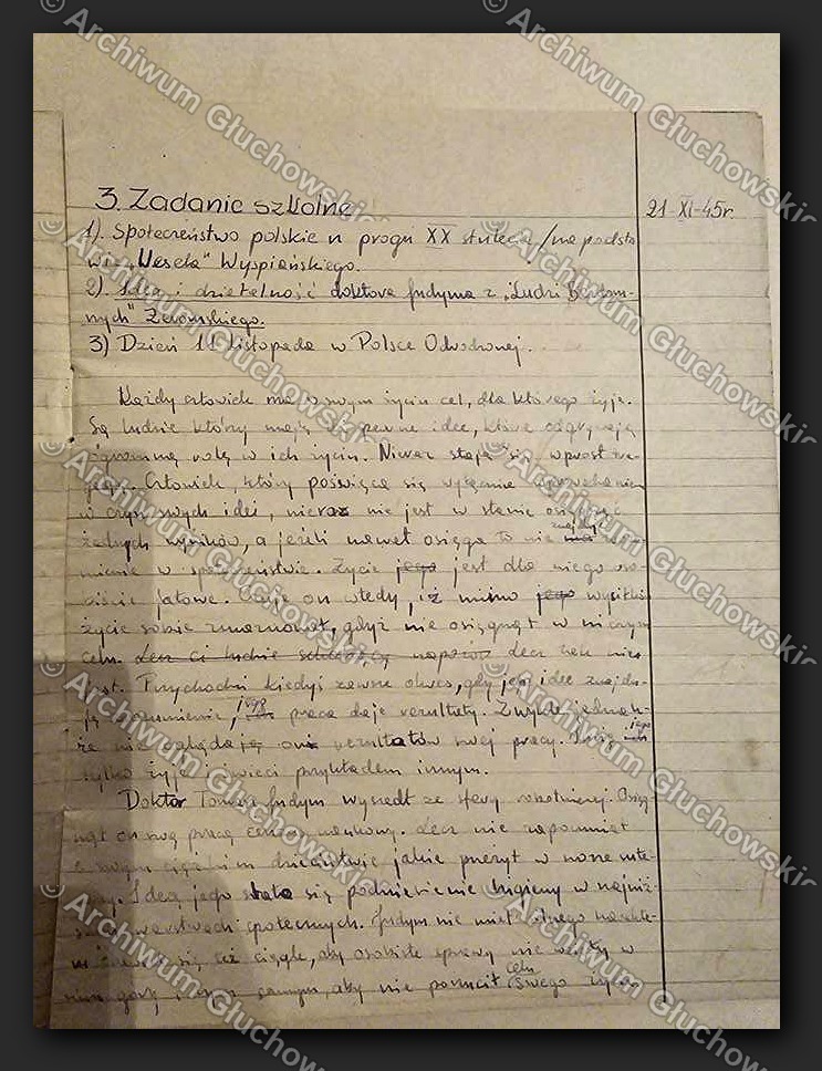Zadanie szkolne nr 3 — Wyspiański, 11 Listopada