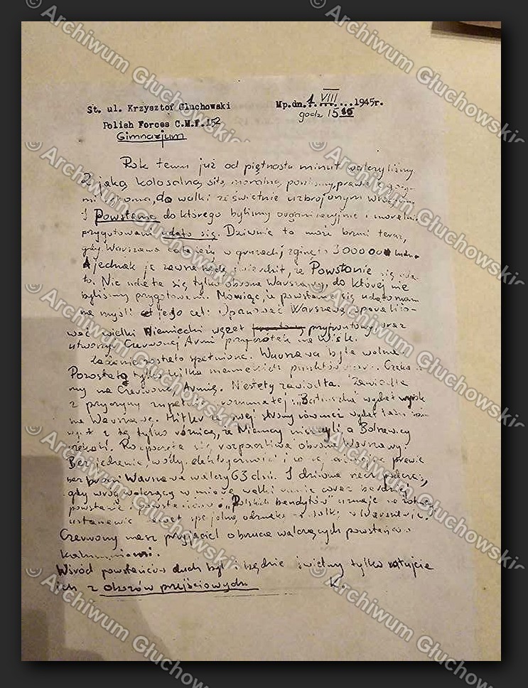 Esej o rocznicy Powstania — 1.VIII.1945, godz. 15:00
