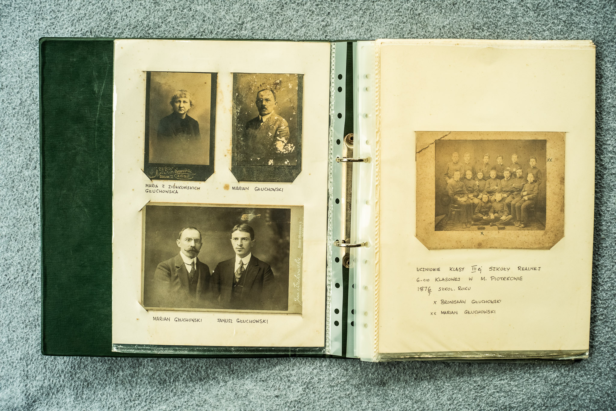 Portret studyjny kobiety w typie CDV — atrybucja albumowa: "MARIA Z ZIÓŁKOWSKICH GŁUCHOWSKA"