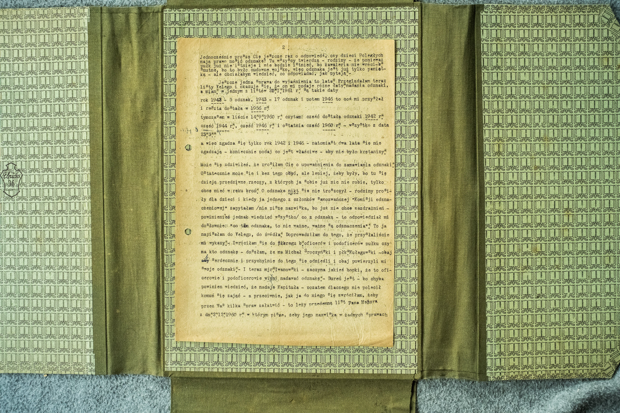 List wyjasnienia 1942-1960 lista odznak i Komisja Odznaczeniowa (DSCF7027)