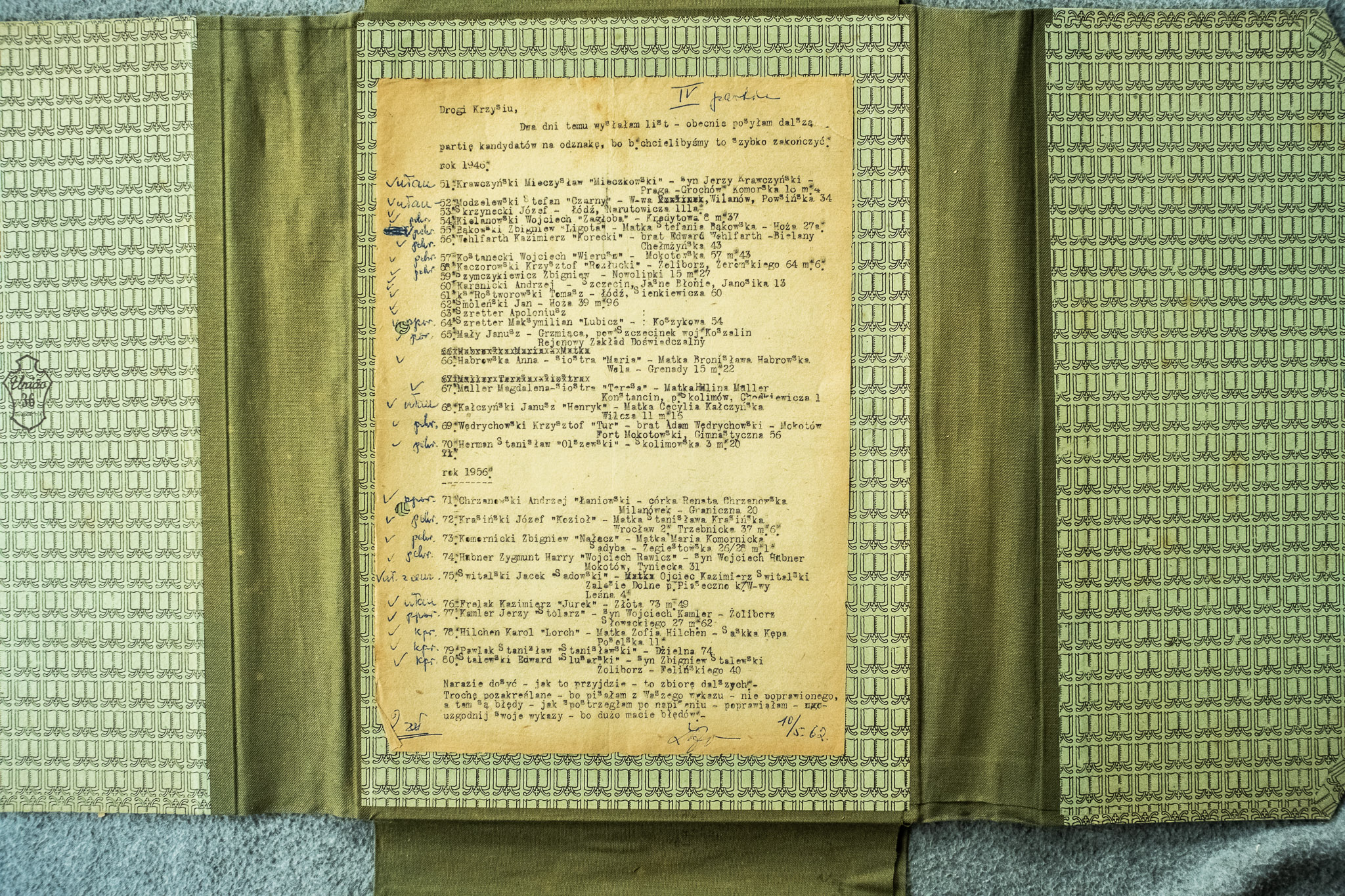 Lista odznak rok 1942-1956 67 nazwisk, ulanow Lubelskich (DSCF7031)