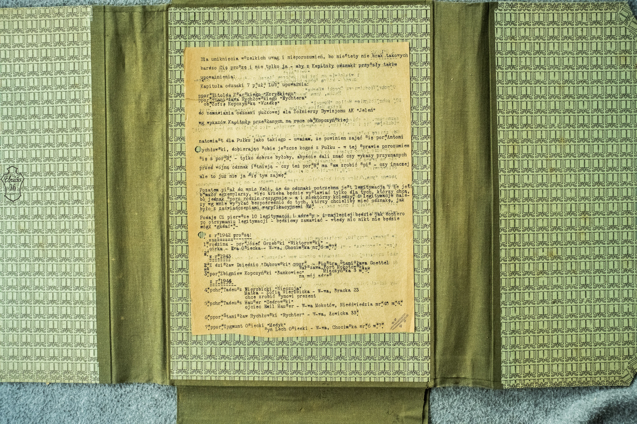 Upowaznienia Kapituly 7 PUL Witold Bar Kerycki Zofia Kopczynska 1942-1946 (DSCF7036)