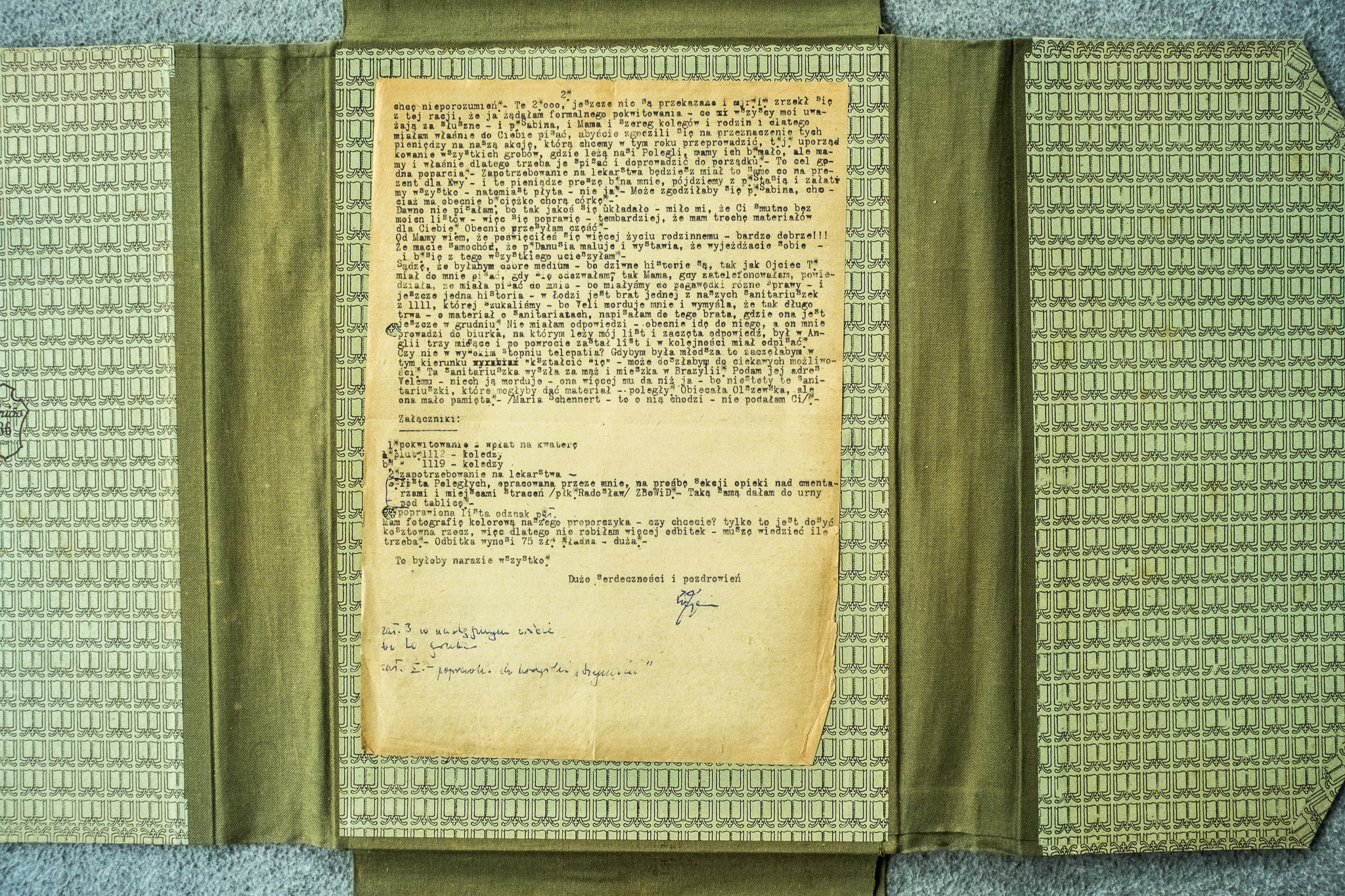 List zakonczeniowy o 2000 sprawie sanitariuszki Marii Schmenert (DSCF7043)