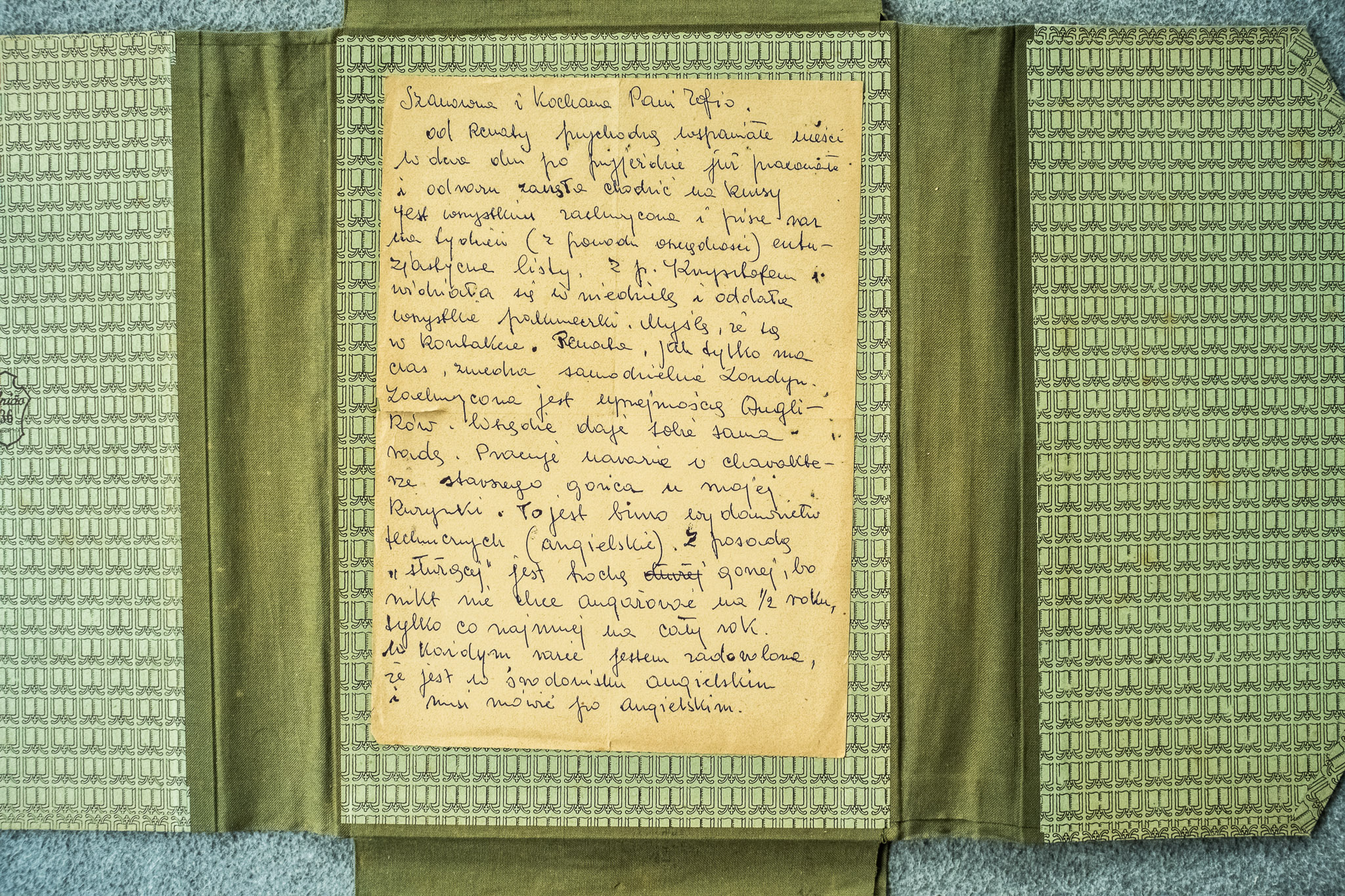 List rękopis: po pogrzebie Renaty, Krysia w Londynie (DSCF7050)