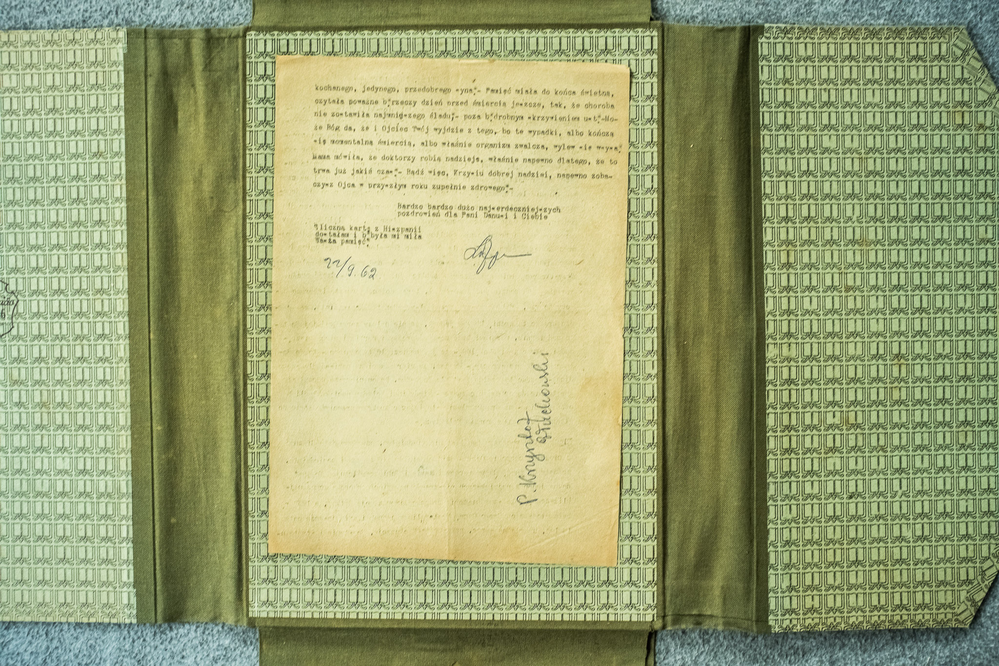 c.d. listu Chylice 1962: o ciężkiej chorobie ojca Krzysia, kondolencje (DSCF7053)
