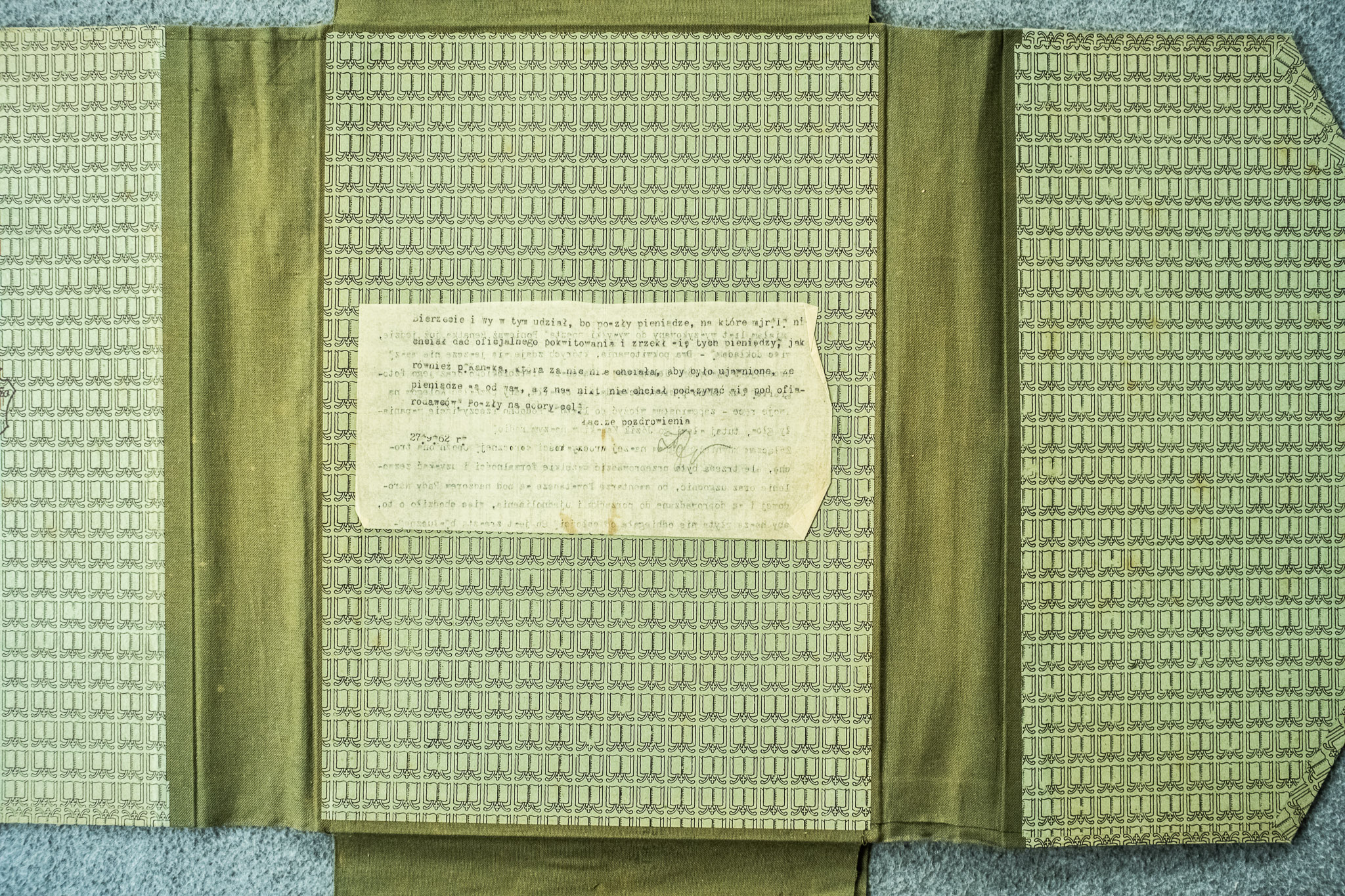 Fragment listu: o pieniądzach, datowany 27.VIII.62 (DSCF7057)