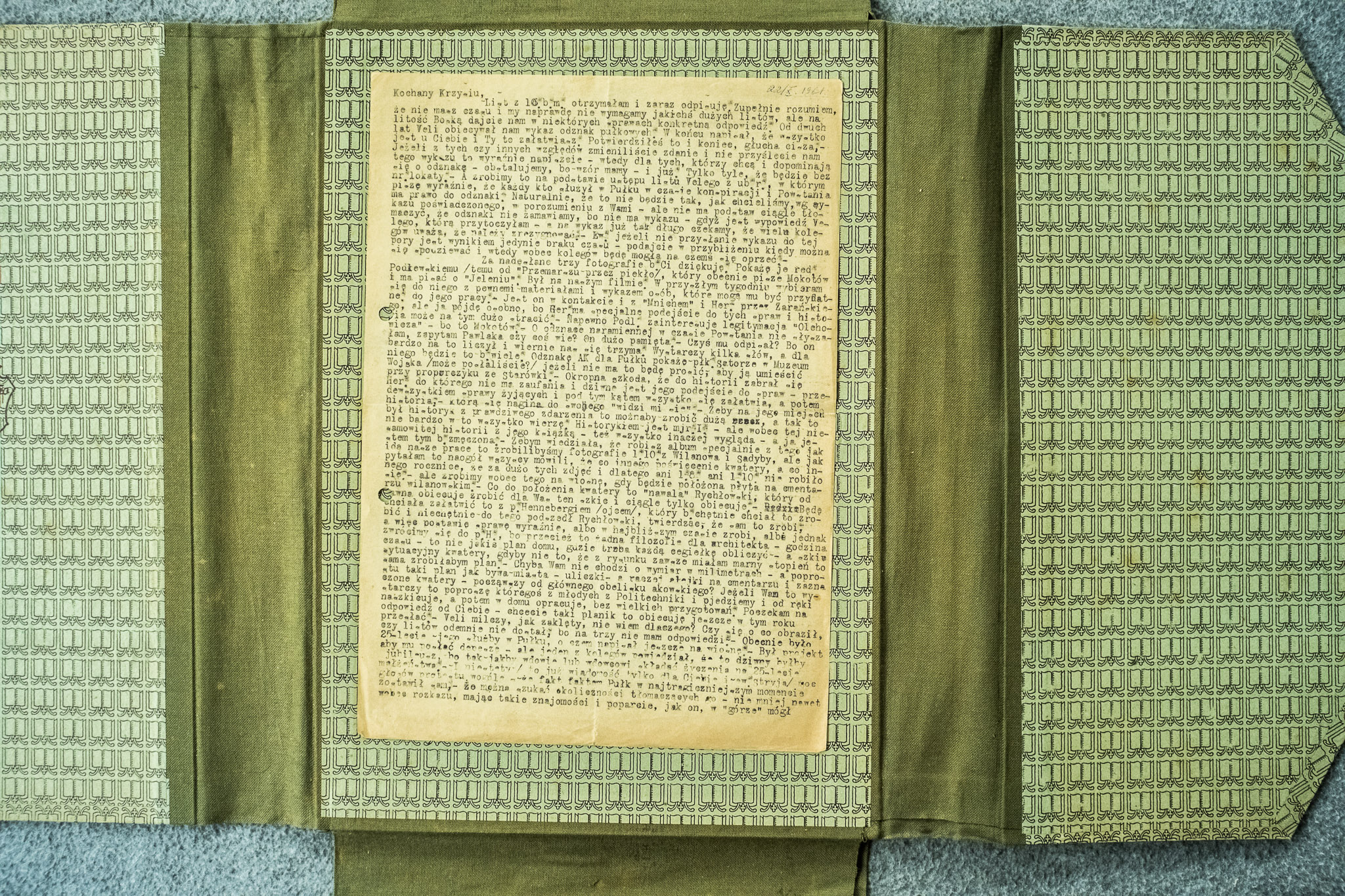 List dwustronicowy: o pseudonimie "Jeleń" pluton 1112, p.Danuta (DSCF7061)