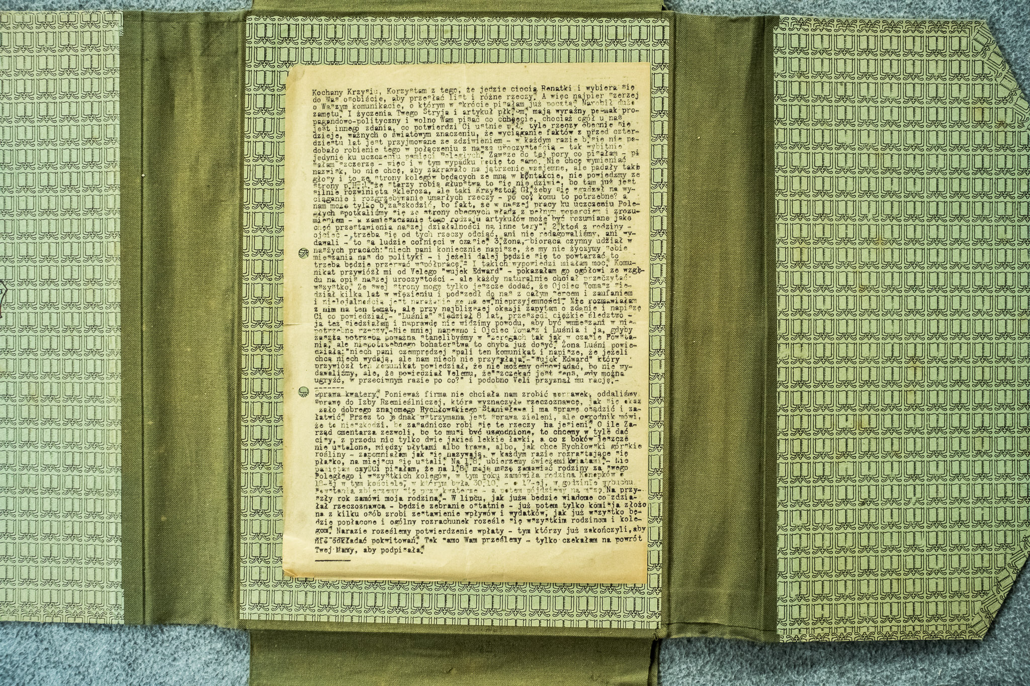 List Krzysztofa - cioca Renatka, polityka, wujek Edward (DSCF7077)