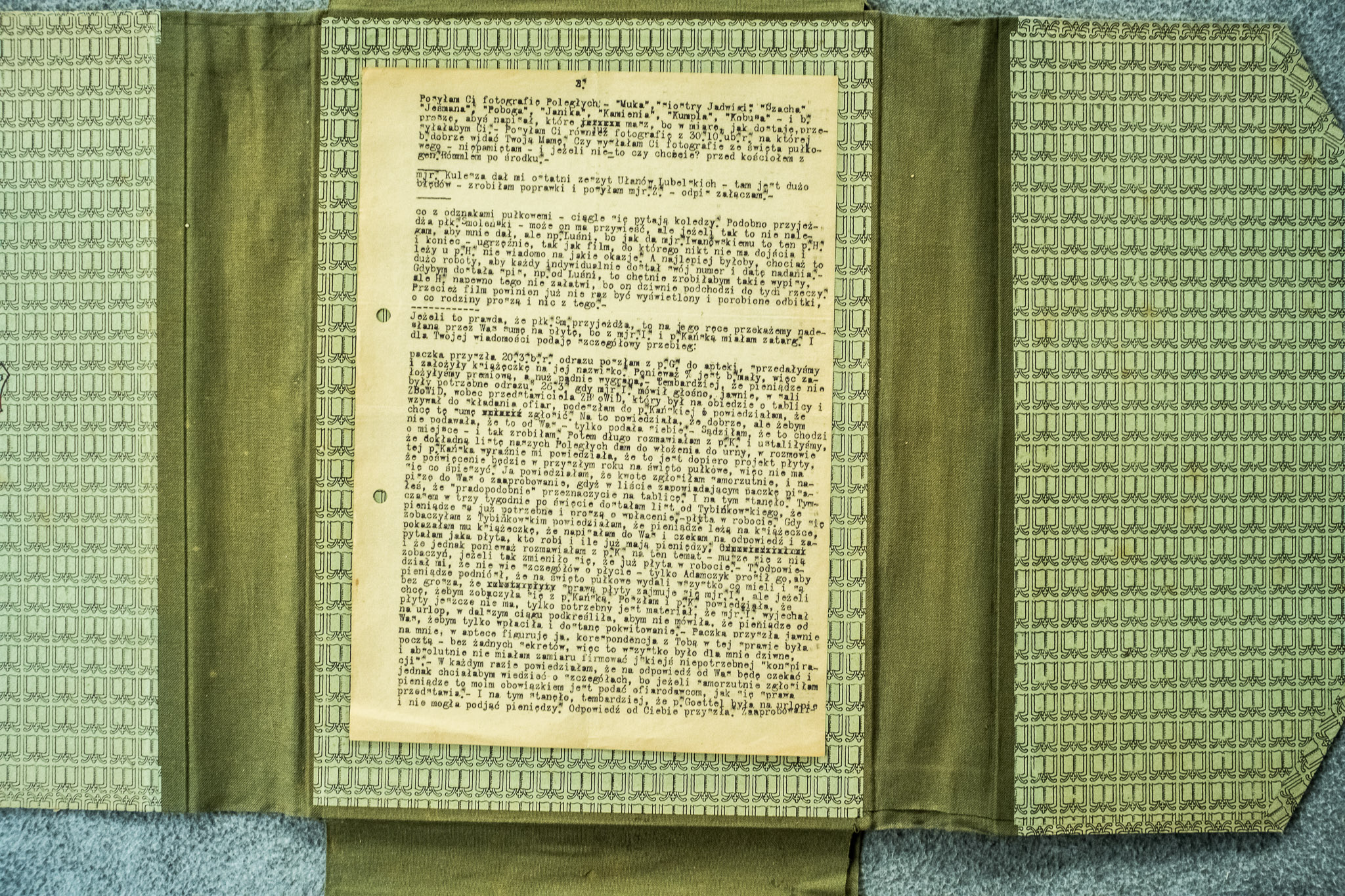 List Krzysztofa - fotografie poleglych ulanow Lubelskich, opis paczki (DSCF7078)