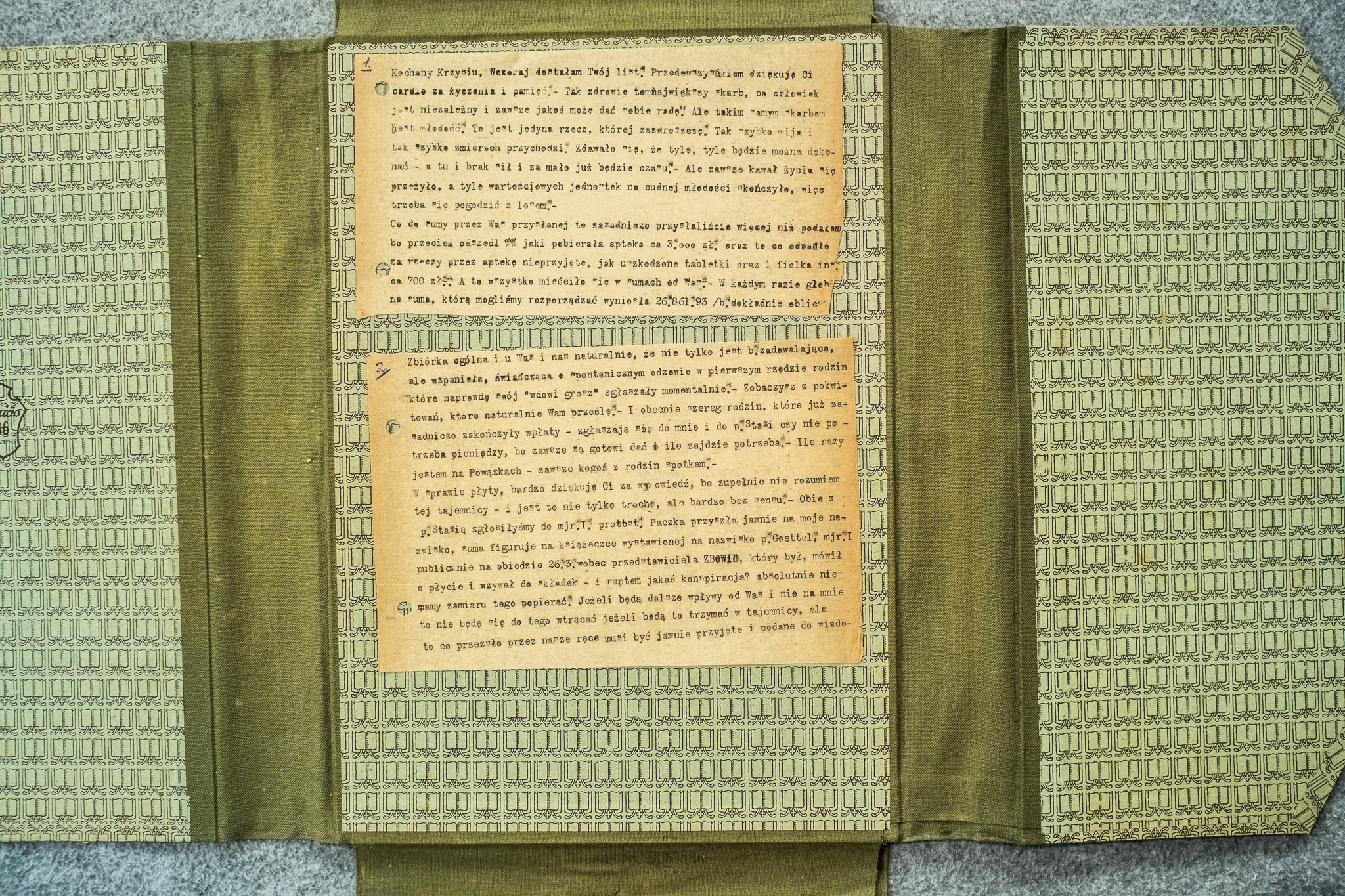 List Krzysztofa - sprawy finansowe, plyta 1 plut., 20611 zl (DSCF7080)