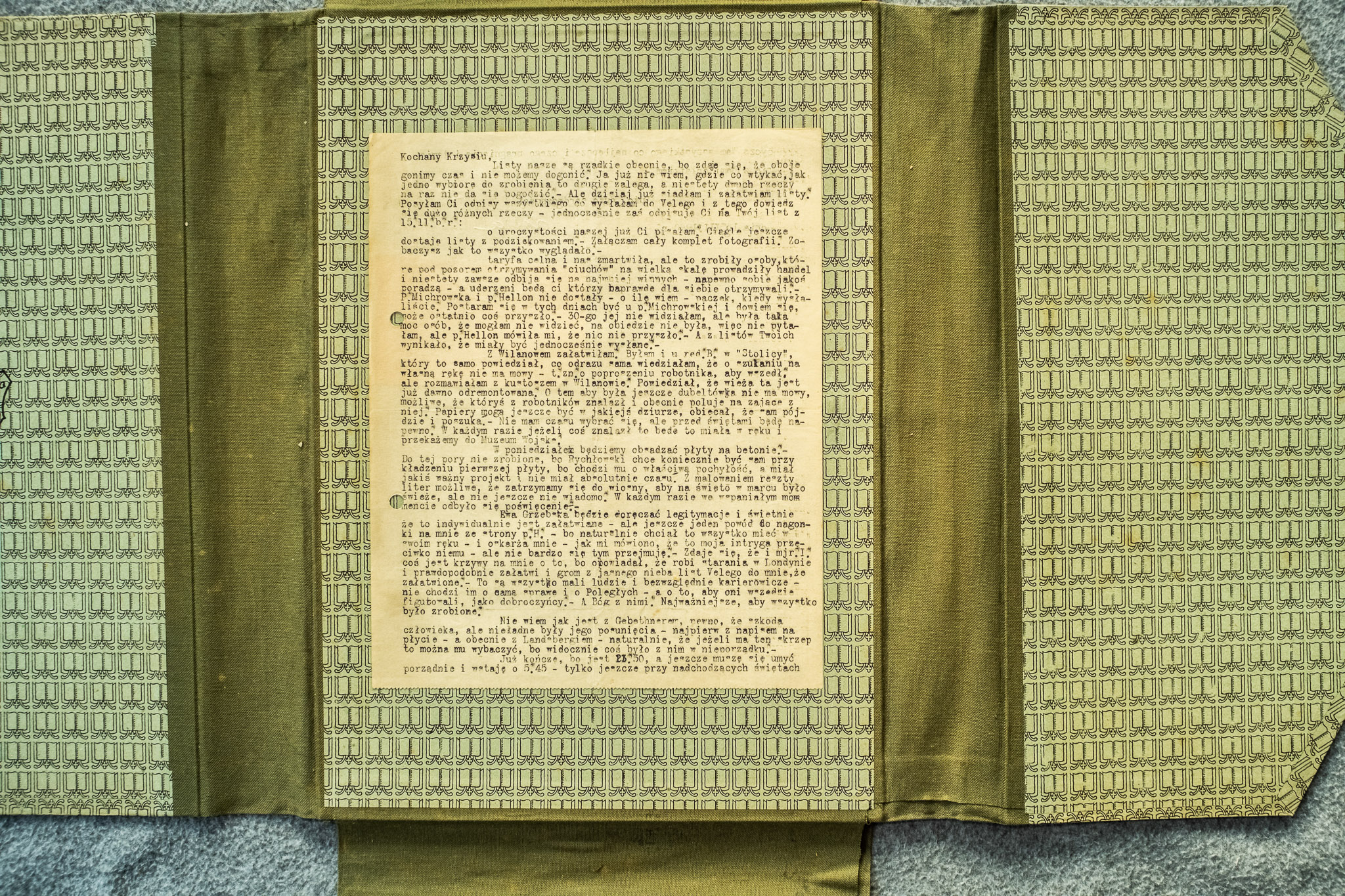 List Kochany Krzysiu - sprawy organizacyjne 1960 (DSCF7115)