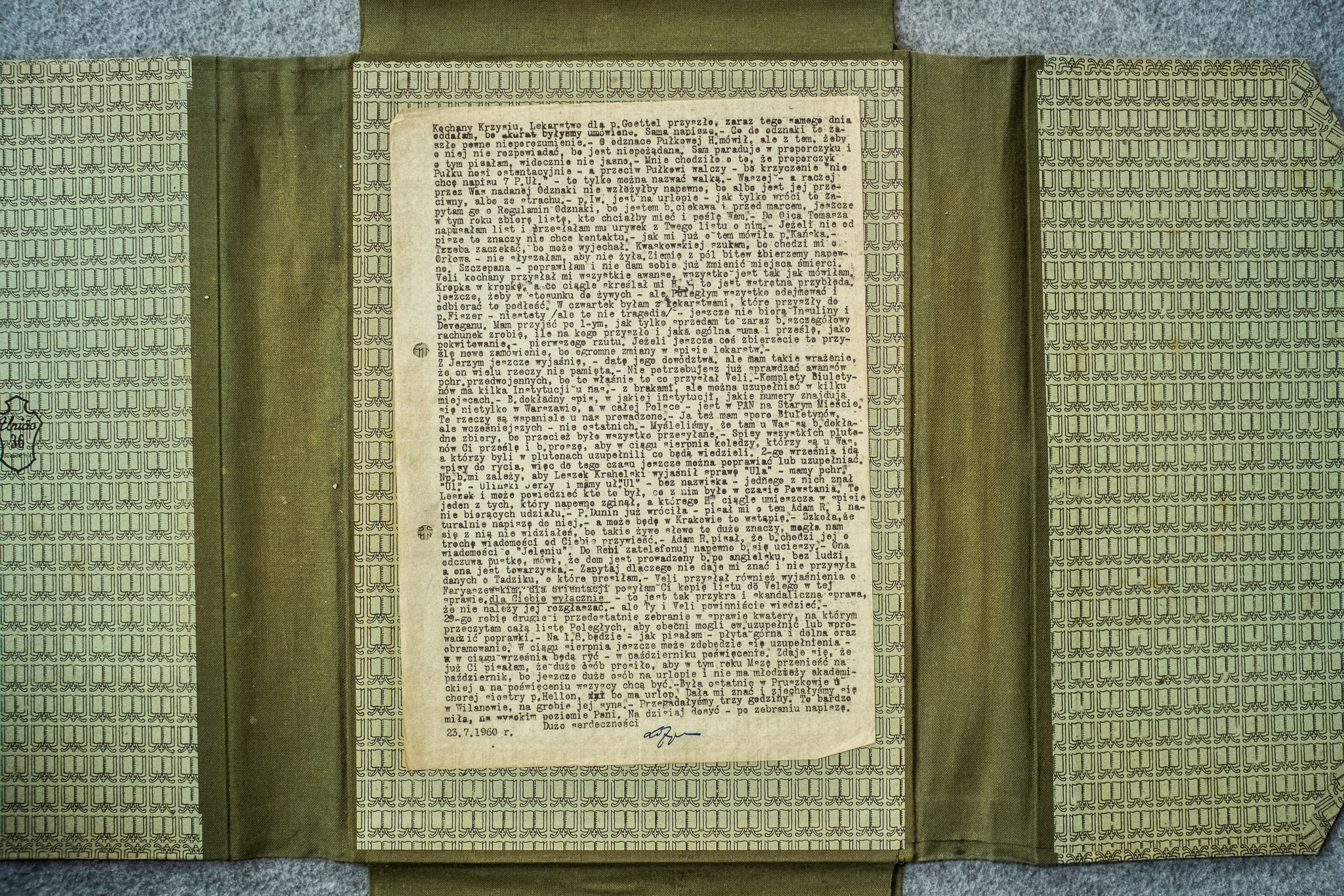 List Krysty 23.VII.1960 - sprawy Goettel (DSCF7145)