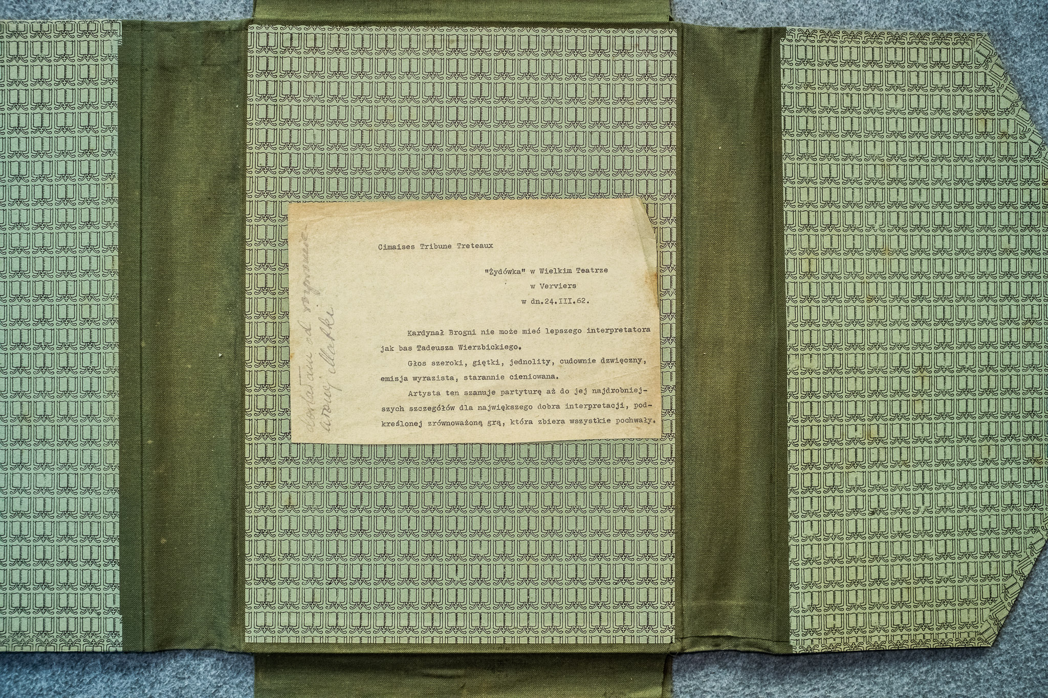 Recenzja Zydowki Halevy w Verviers 24.III.1962 - Wierzbicki (DSCF7207)