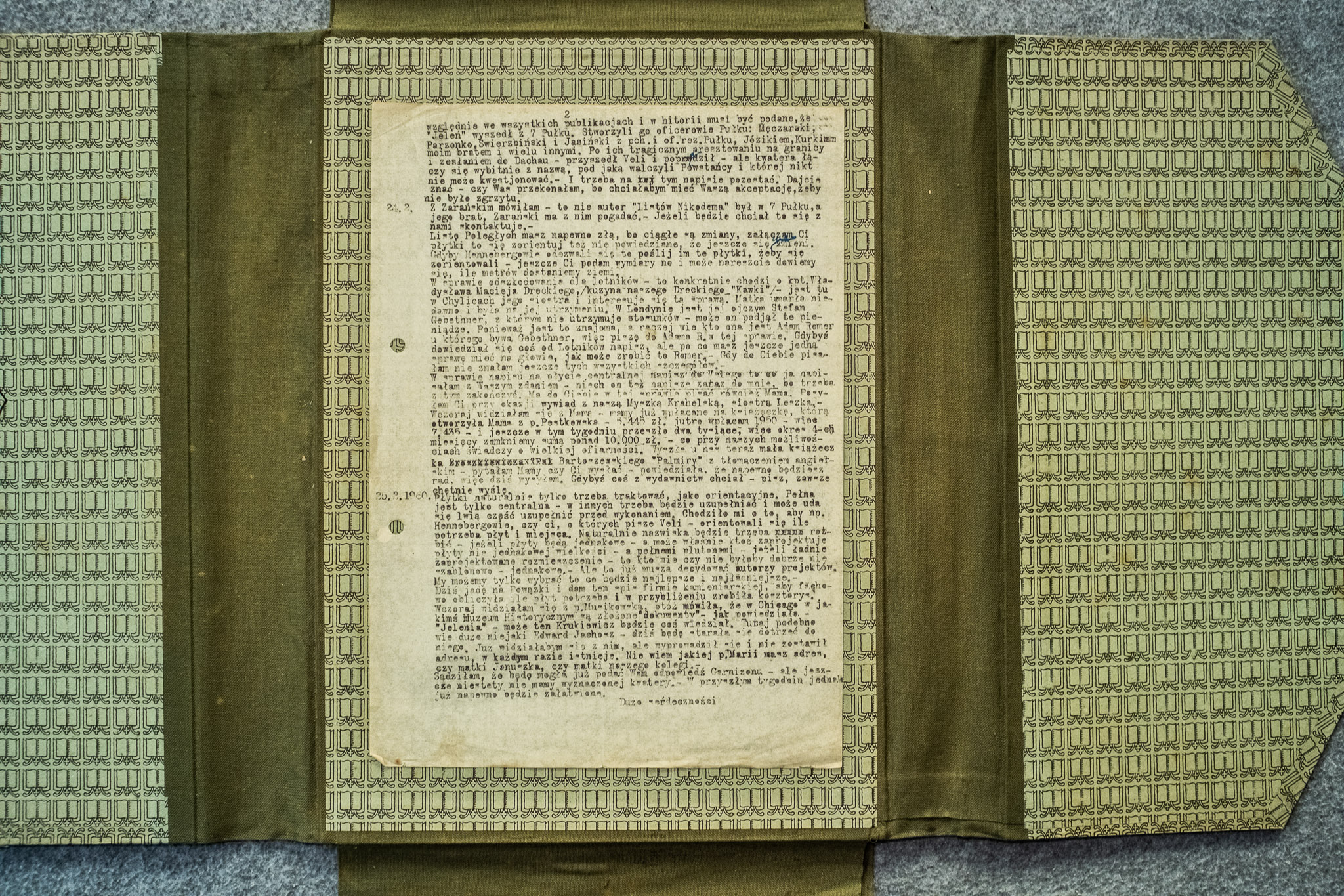 List 24.II/24.III.1960 - oficerowie Dachau, Veli, Zarunin (DSCF7235)