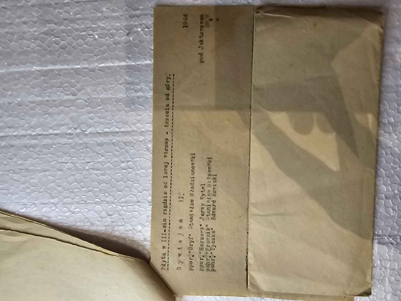 Tablica strat 7 P.Uł. — płyta III trzecia (Dywizjon II — operacje partyzanckie Jaktarów 20.IX.1944)