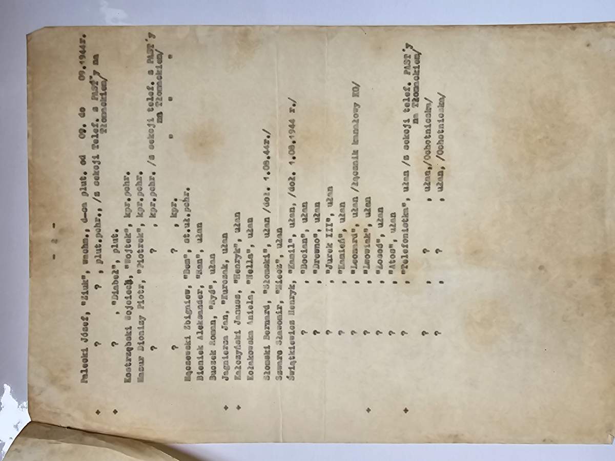Nota kronikarska Plutonu 1112