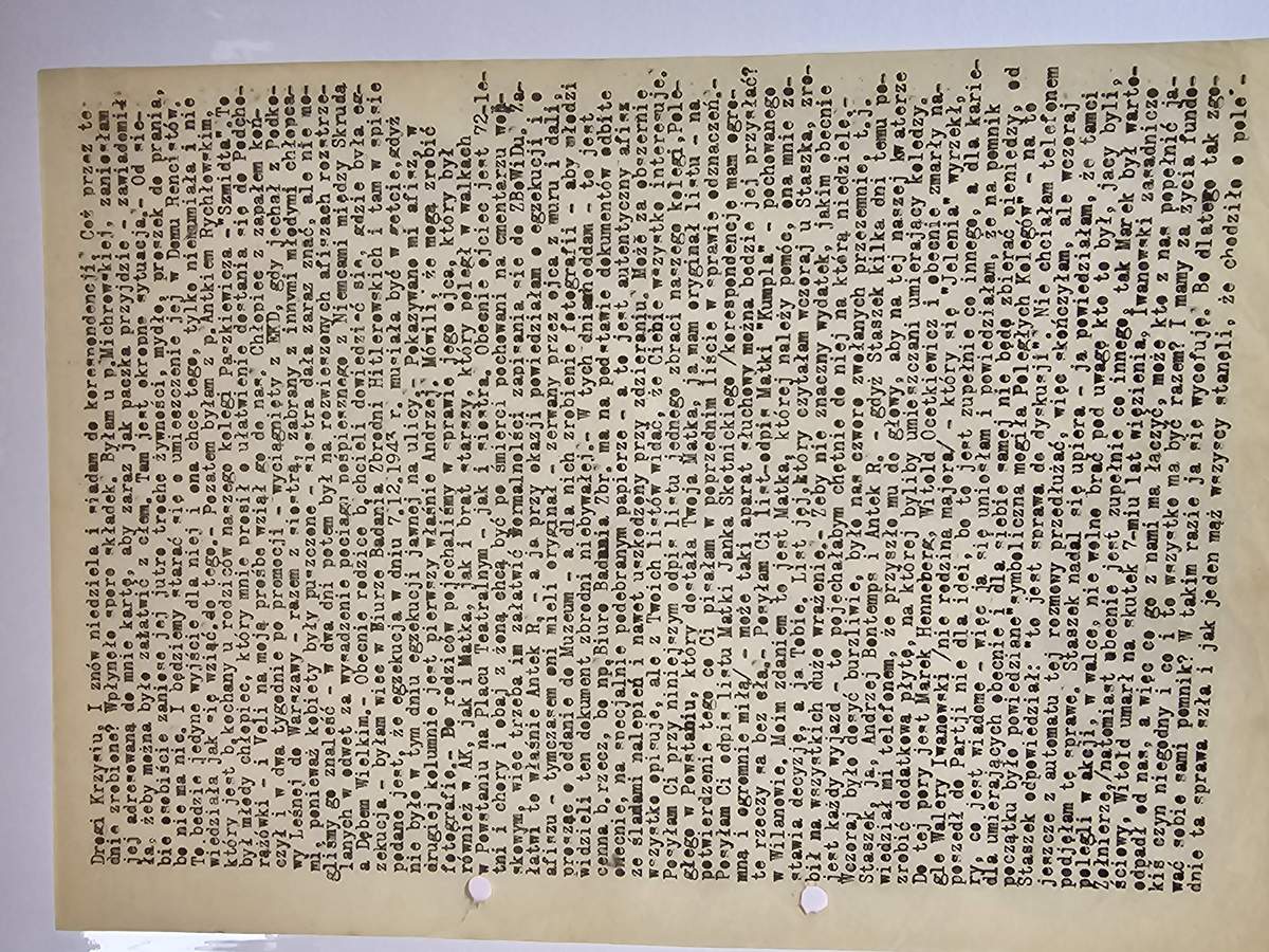 List Kopczynskiej - styczen 1960