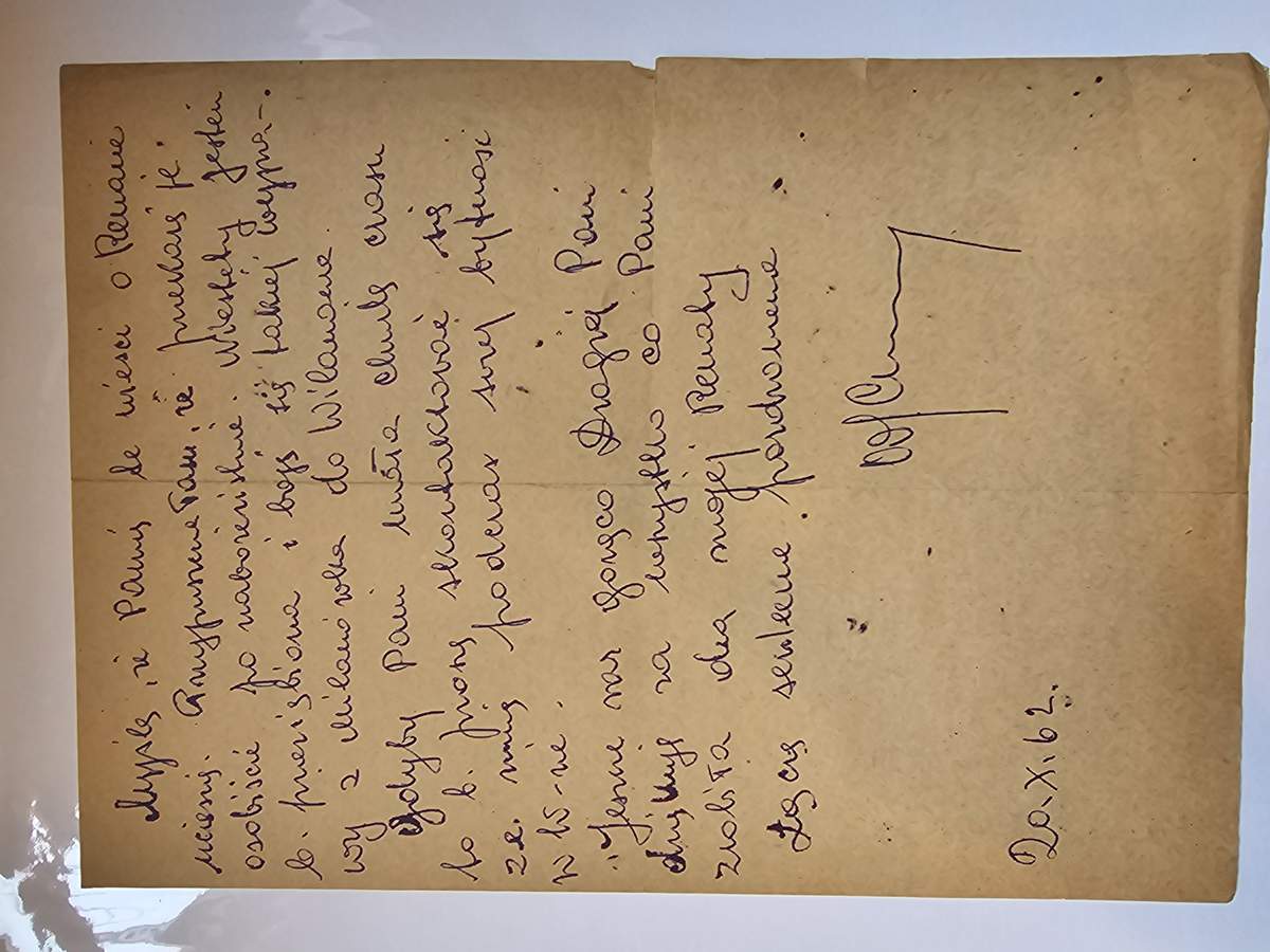 List Kopczynskiej - 5.XI.1962