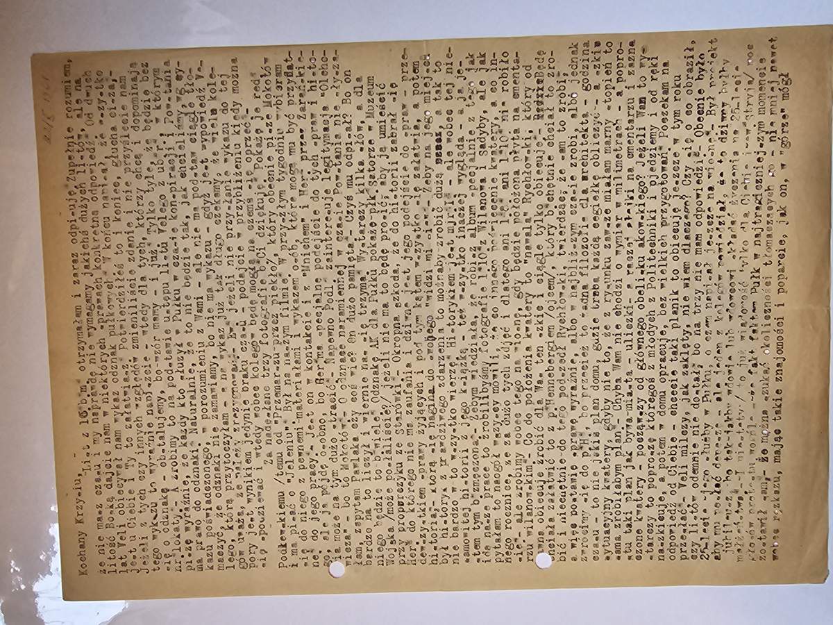 List Kopczynskiej - 5.XII.1961 - Slub Ewy i Leszka