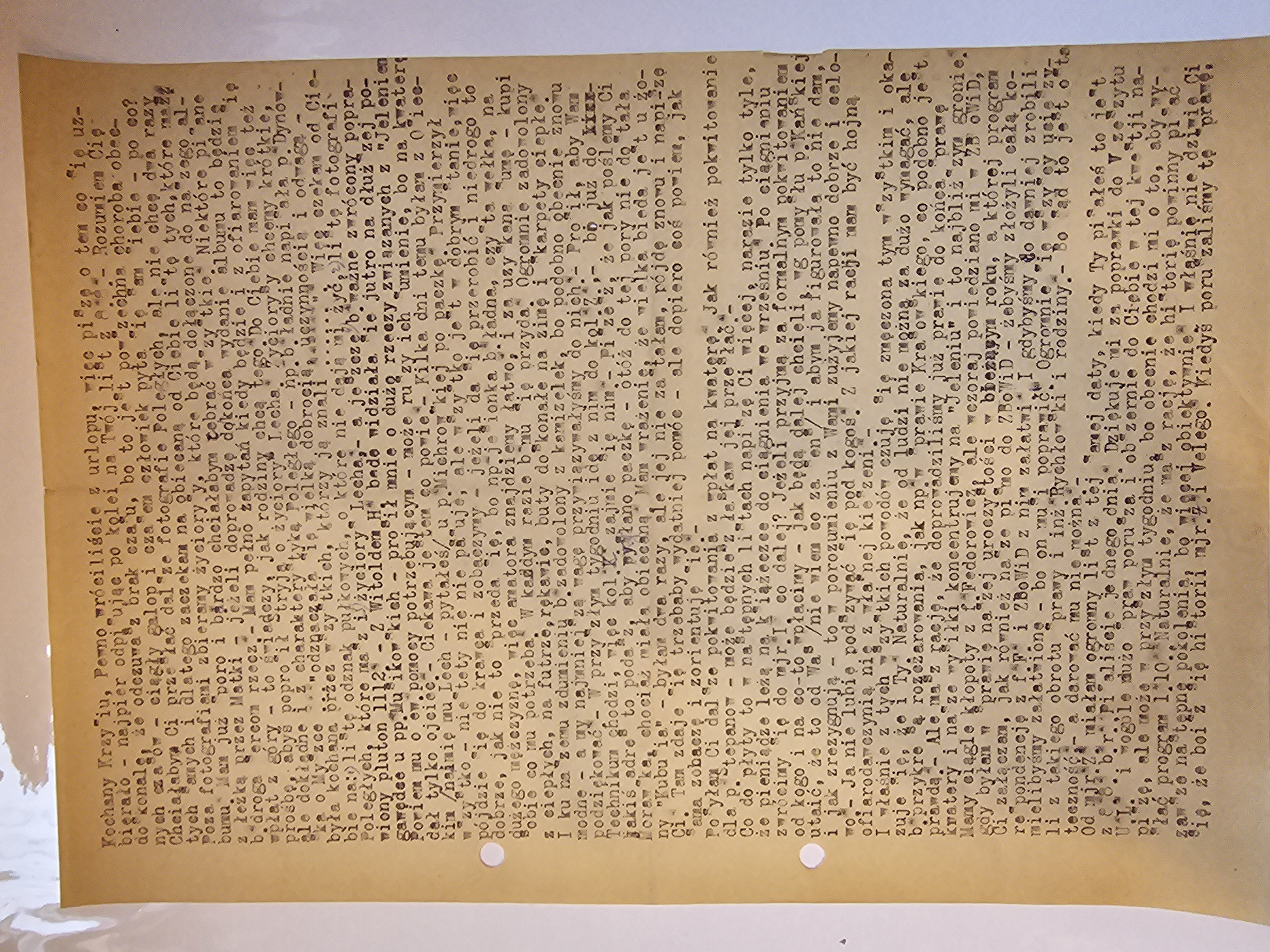 List 10.IX.1961 - Jeleń X.1939 rtm. Mężarski
