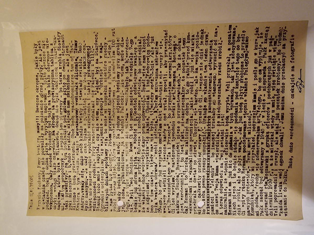 List Kopczyńskiej: 'Mamy kwaterI, mamy!!!' — DATA 2.VIII.1960,