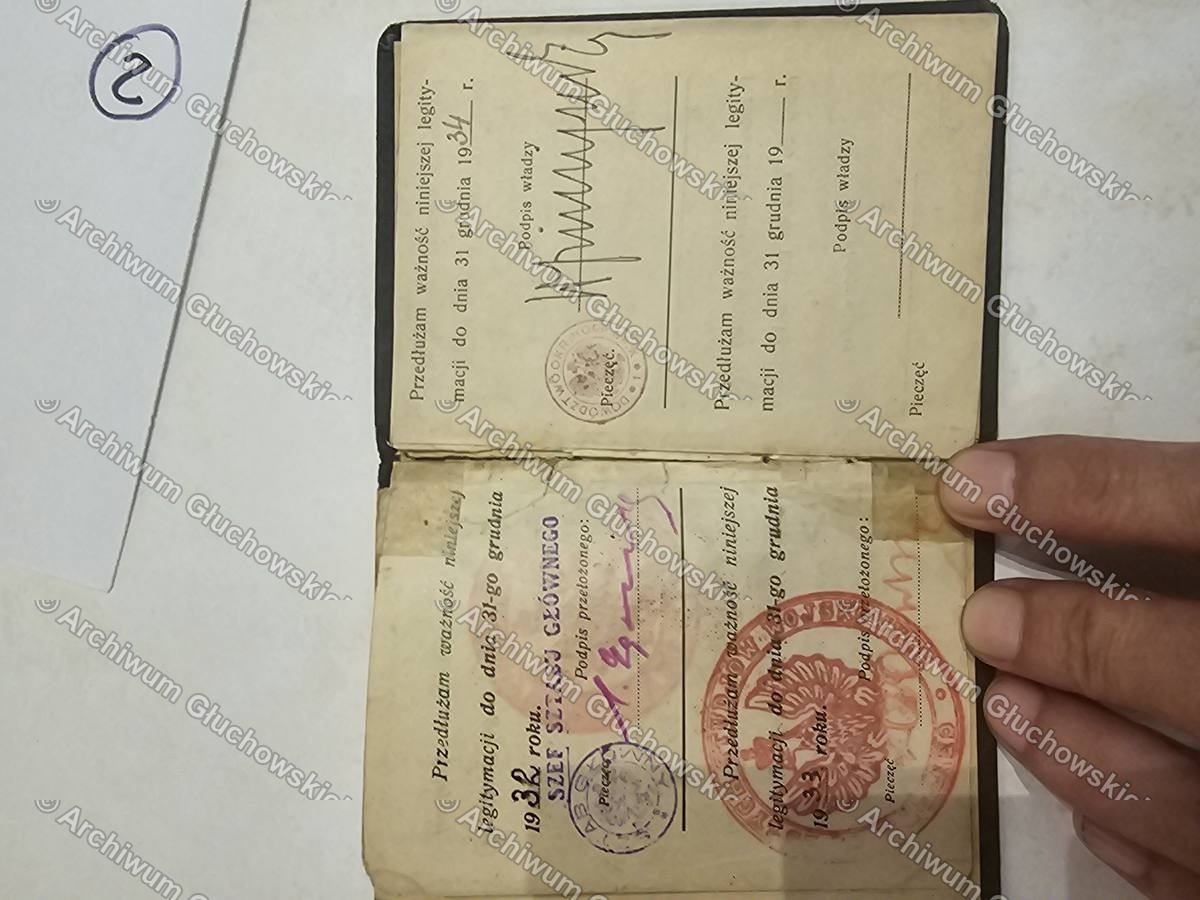 Legitymacja Wojskowa — przedluzenia 1932-1934 (Szef Sztabu Glownego)