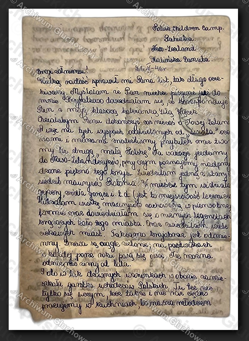 List ręczny z Bahia/Salvador, Brazylia — korespondencja rodzinna