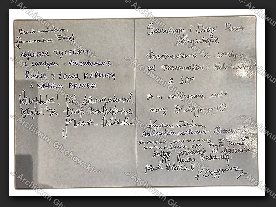 Kartka od Stowarzyszenia Polskich Przemysłowców (SPP) — życzenia