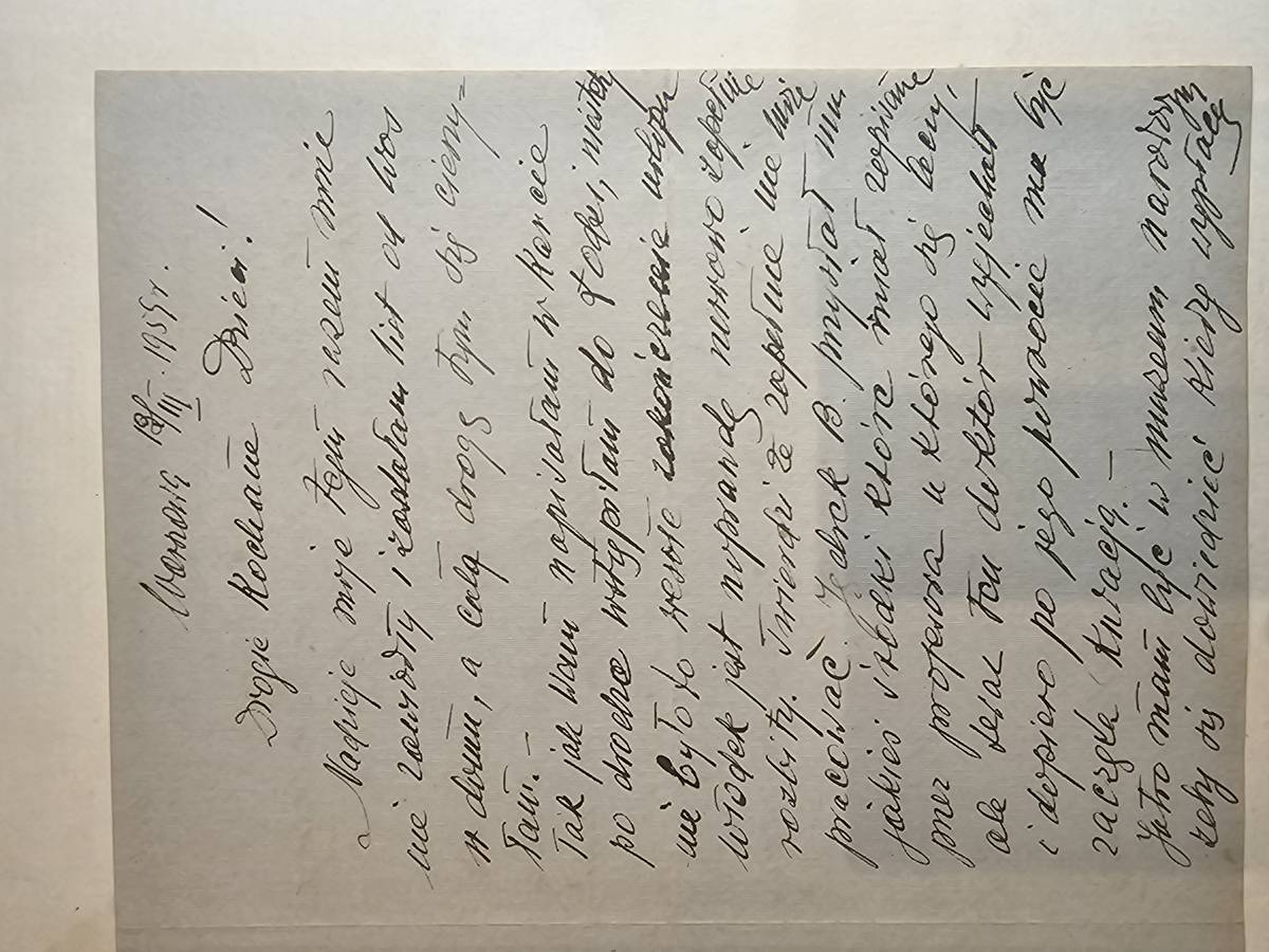 List Matki - Wielkanoc 1959: ojciec 4 GODZINY W KOLEJCE po ciasto u Panossowskiego