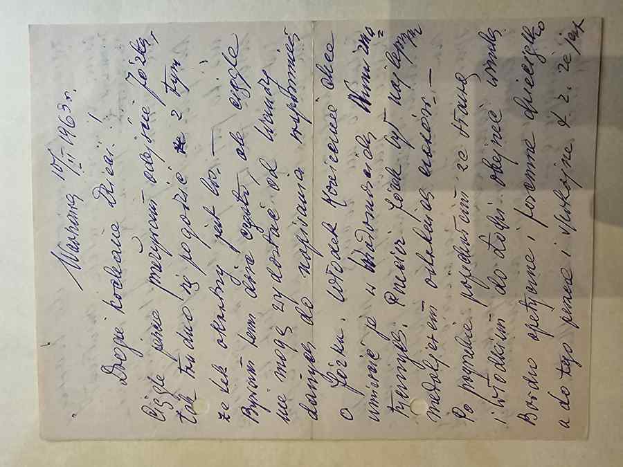 List 1: Warszawa, 10/II 1963 r.