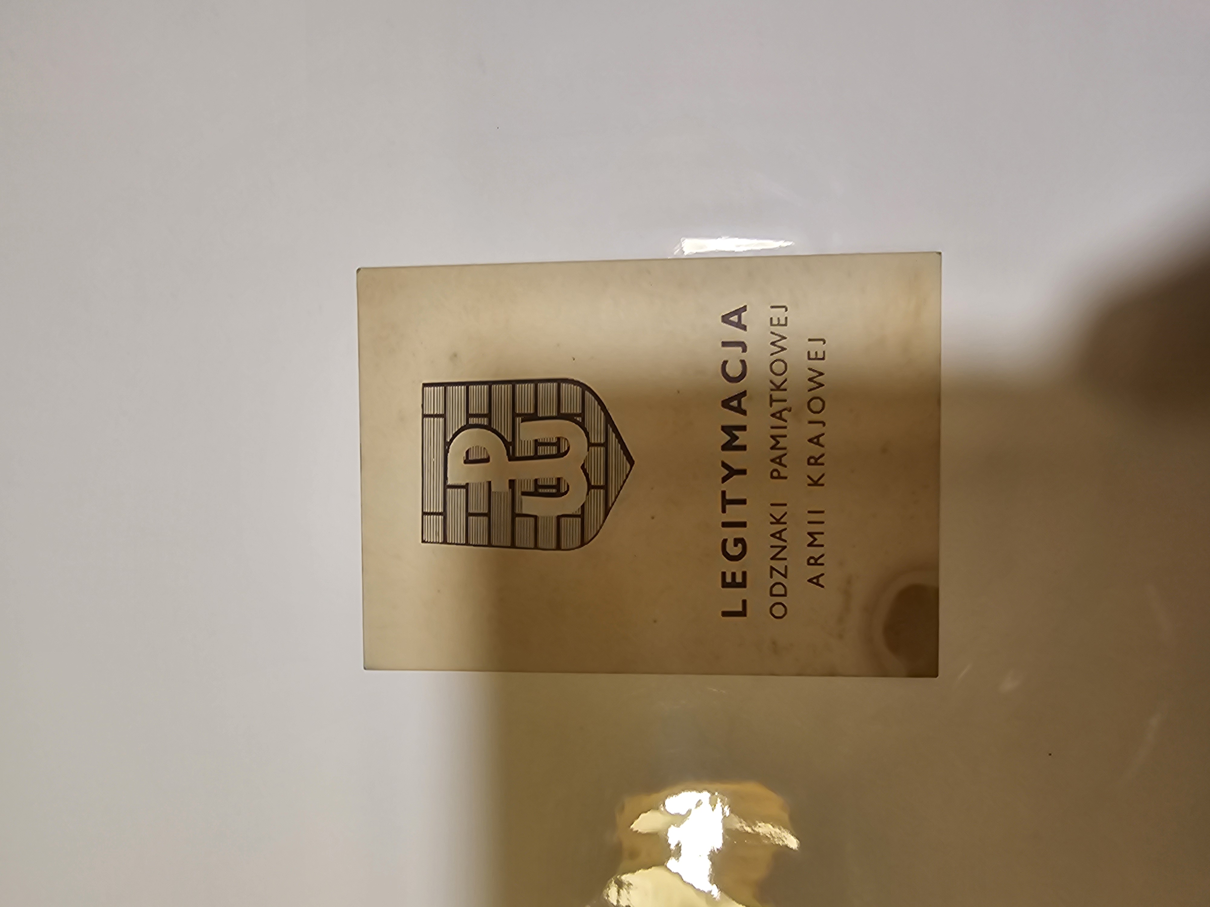 Legitymacja Odznaki Pamiątkowej AK Nr 1101 – ppor. Stefan Głuchowski ps. 'Stefan' – 9 IX 1946