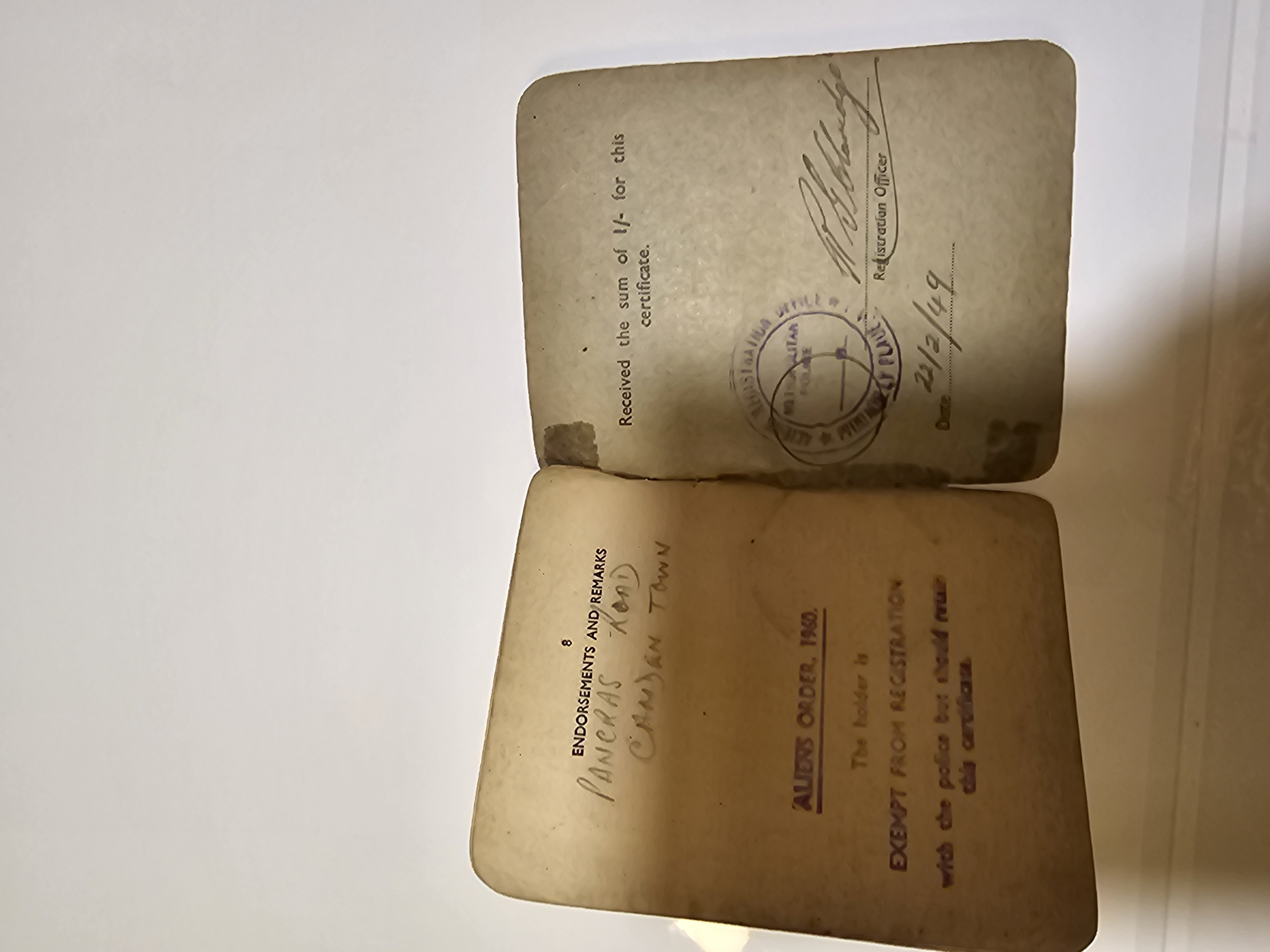 Pusty formularz Luftwaffe 'Flugansage' – druk W. Fremme, Kolonia, X 1941