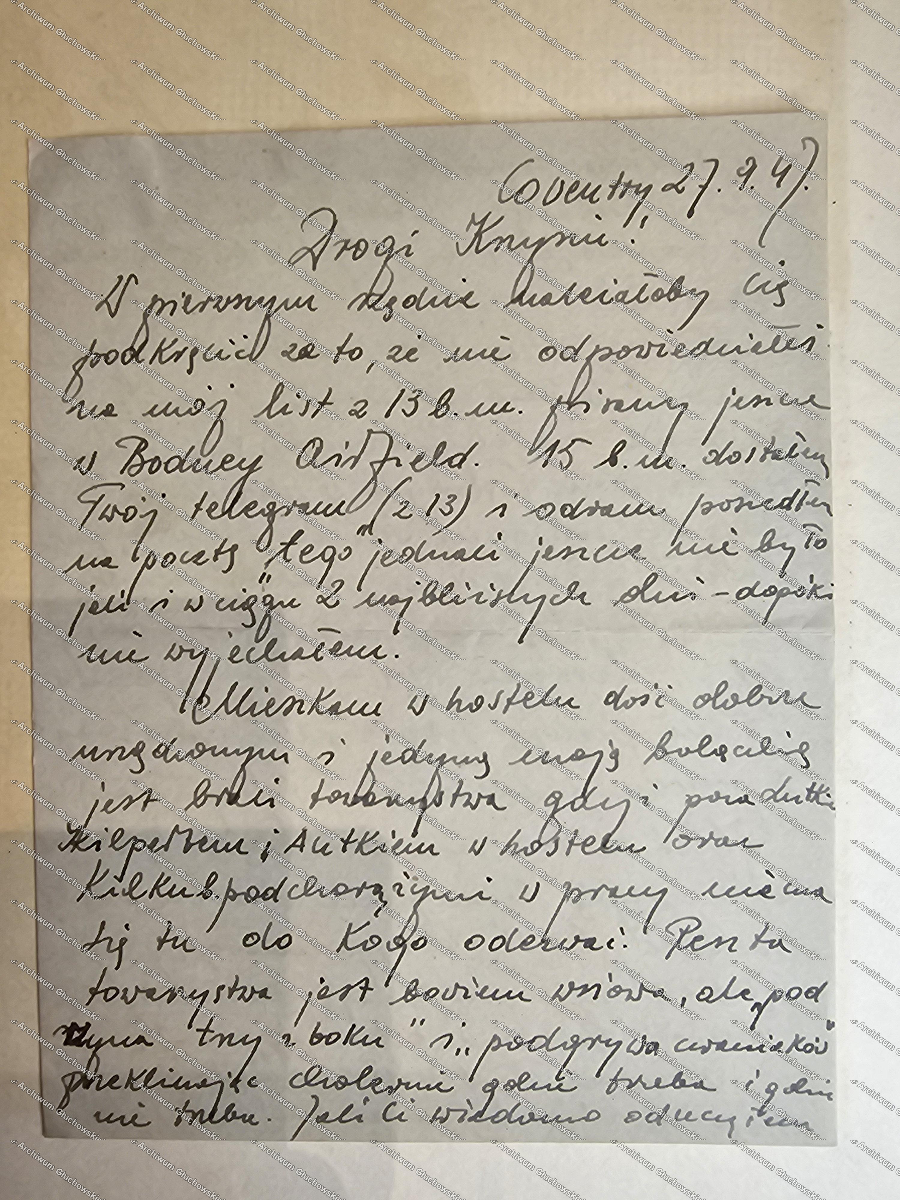 List Dębskiego z Coventry (I) — Constructional Engineers, zarobki