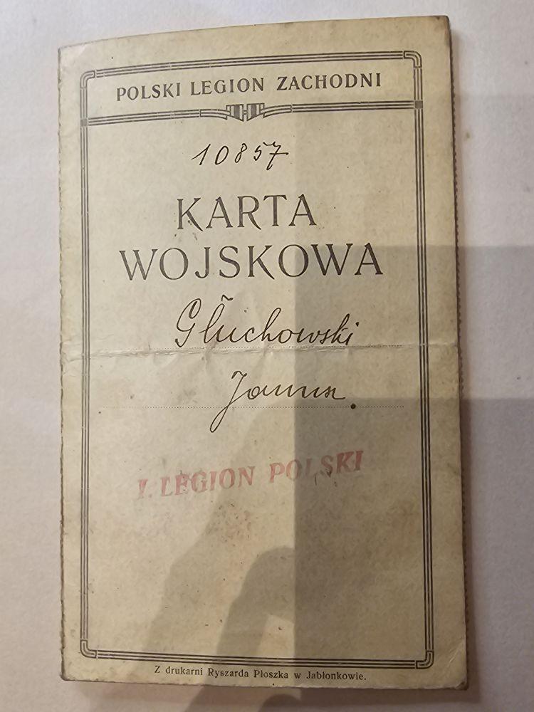 Karta Wojskowa nr 10857 — okladka (element ARG/II/172)