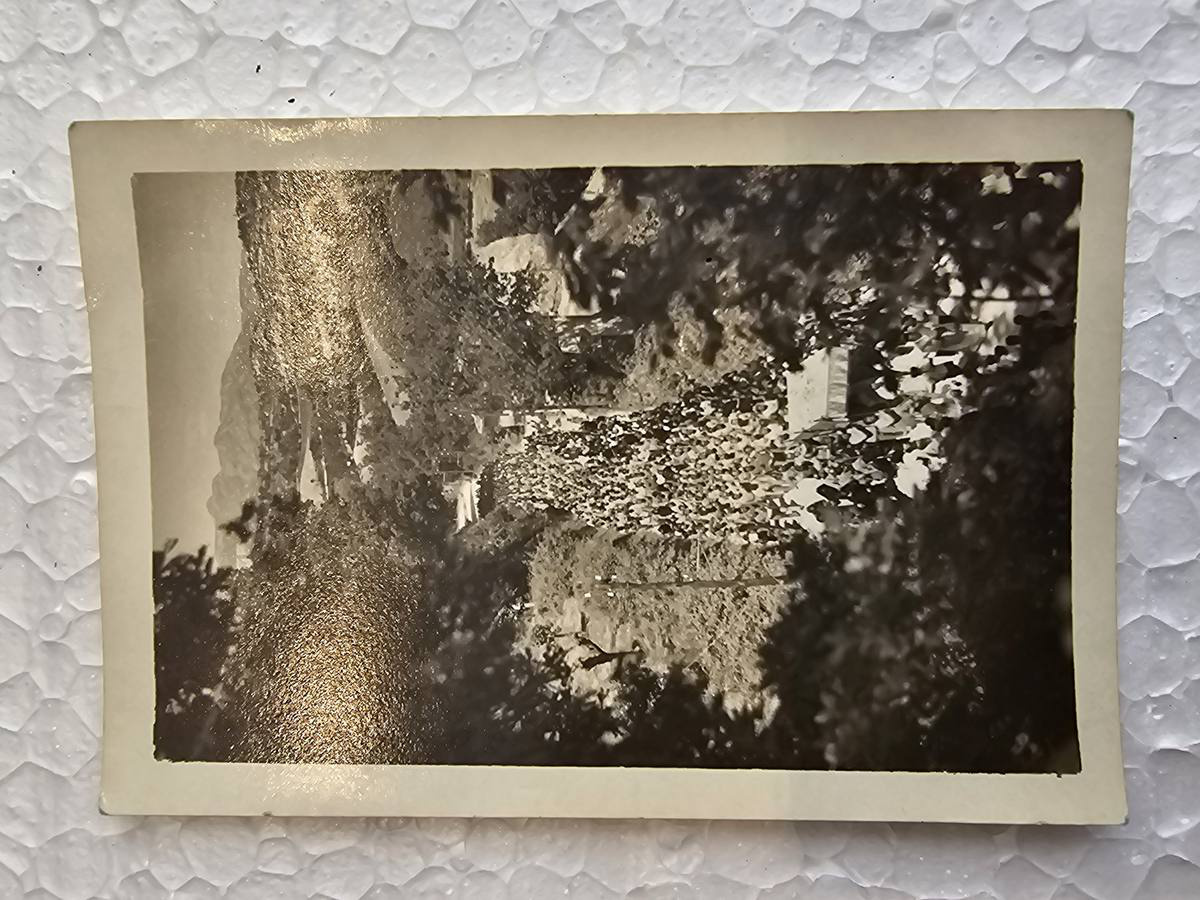Procesja religijna, widok z góry — Santuario dell'Ambro 18.V.1946