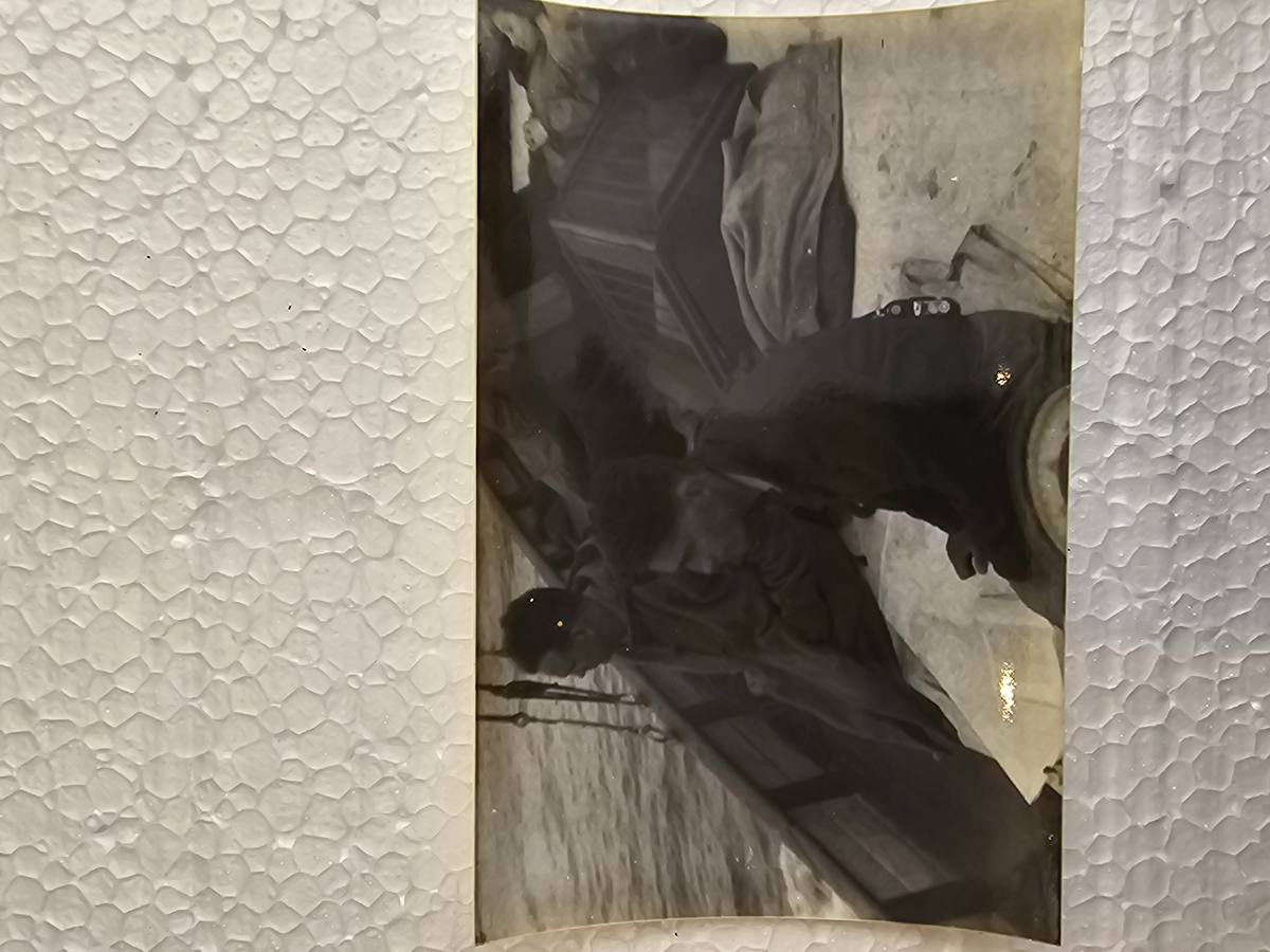 SS Valkyrien — port, nabrzeże z sieciami rybackimi, 1946