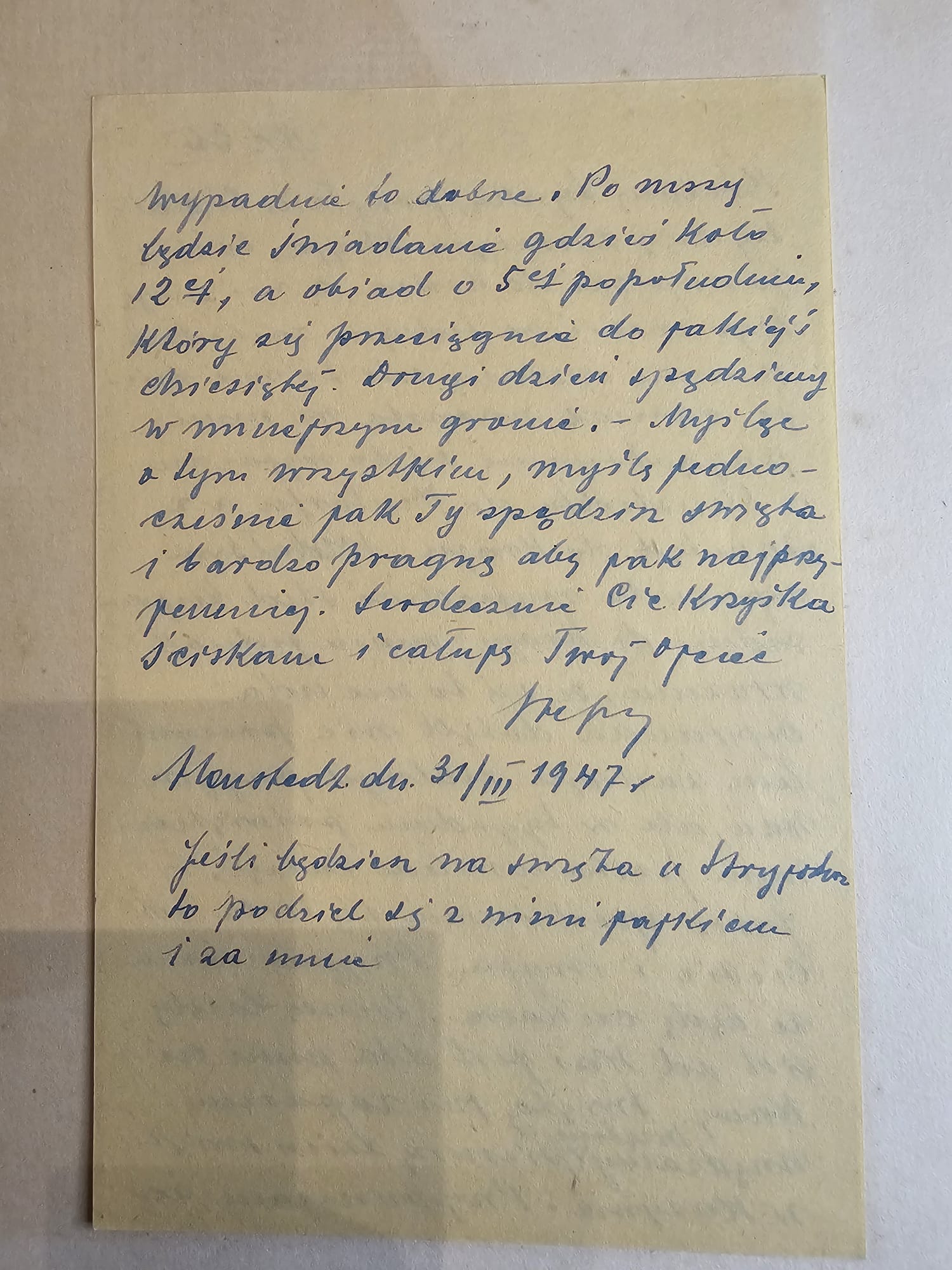 List Stefana — 29.VI.1949, Szerejków — Mikołajki, Ruciane, Śniardwy, leśnik nad Nidzkim