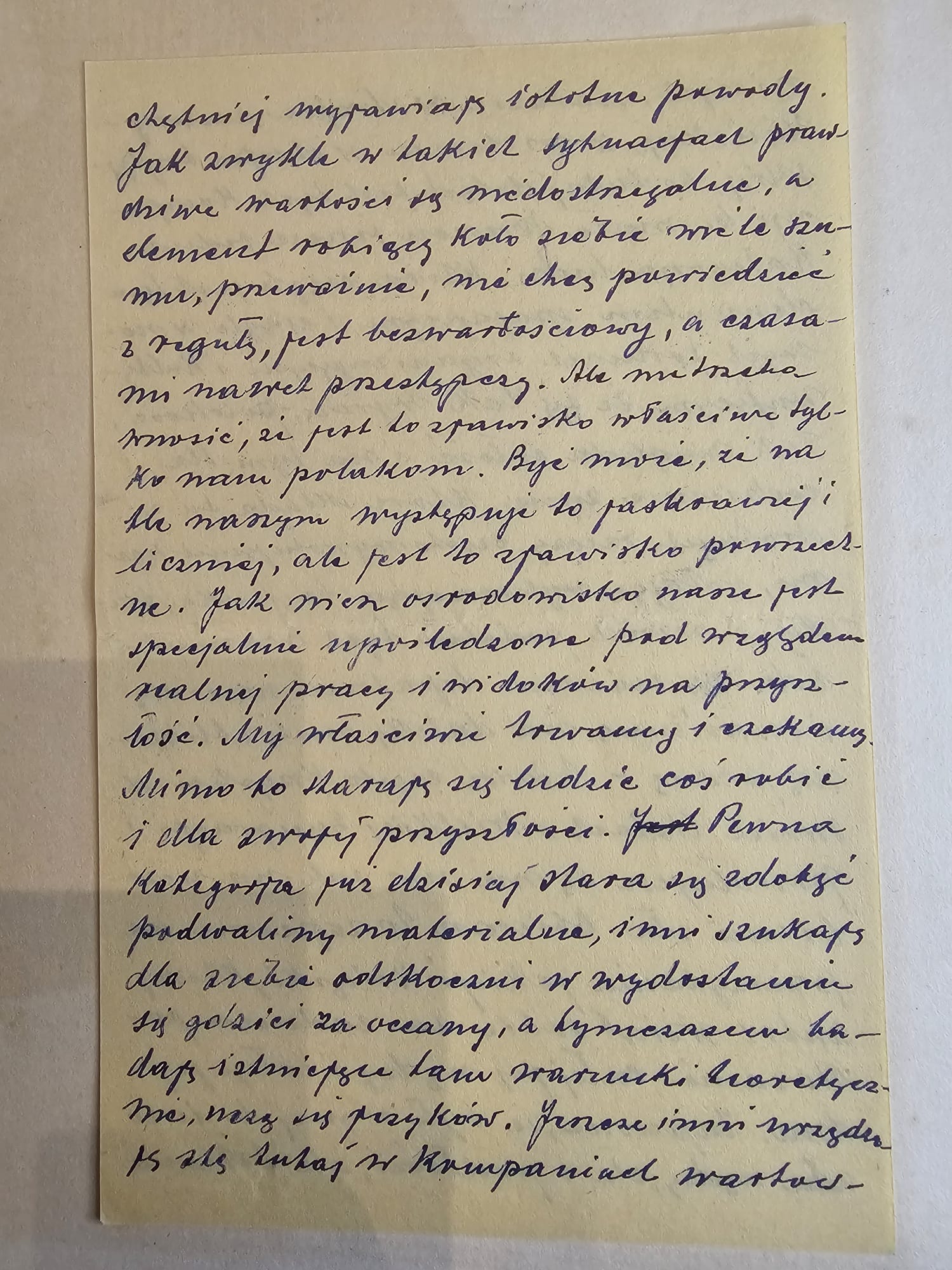 List Stefana — 24.XI.1949, Brighton, wyrzuty za rzadkie pisanie