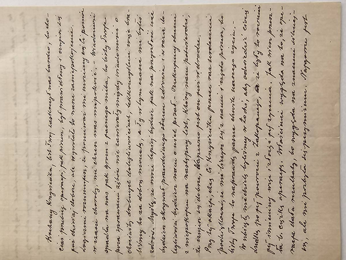 List Stefana do Krzysztofa — Warszawa, 9 maja 1950 r.