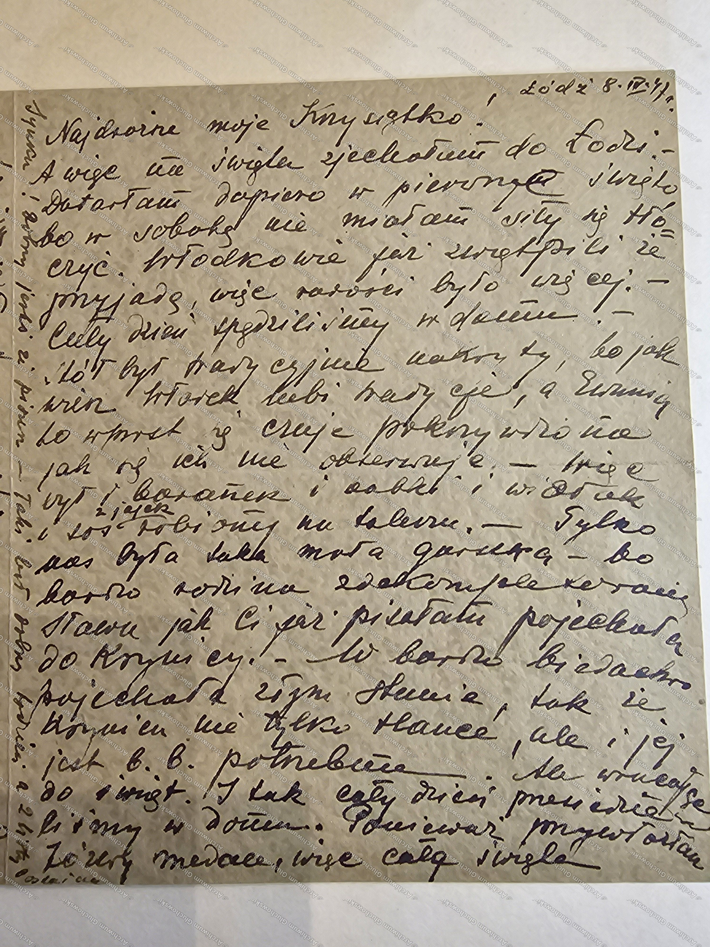 List Wandy z Łodzi — Wielkanoc, kąpiel jako luksus, Powązki