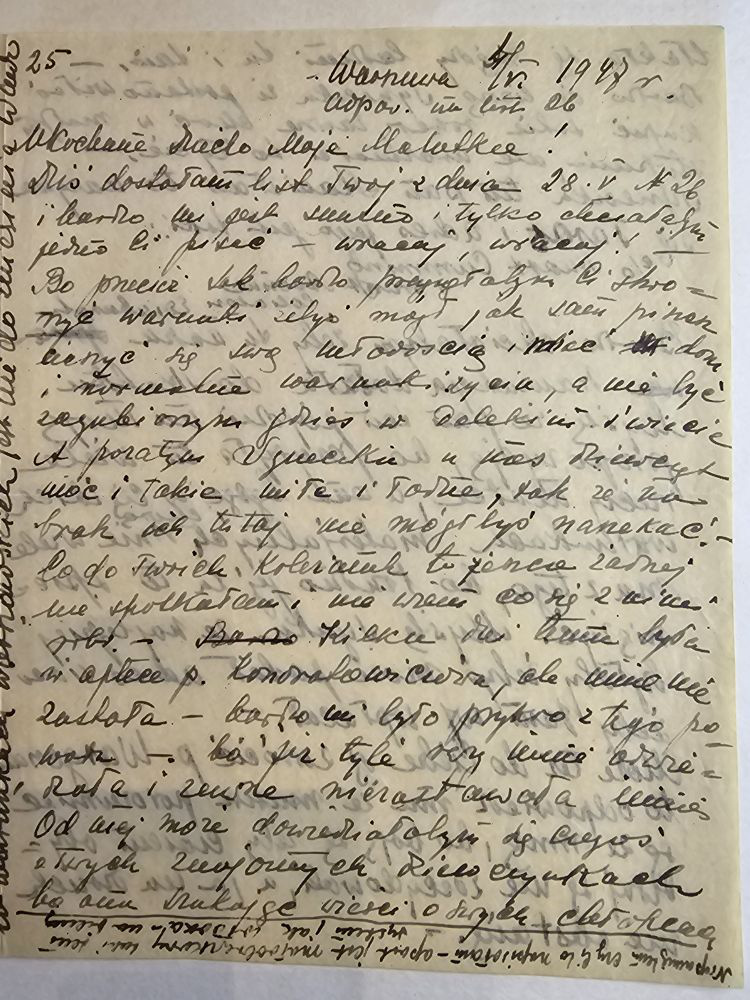 List Wandy — VI.47, adres Edinburgh, aparat fotograficzny, RYSUNKI UBRAŃ
