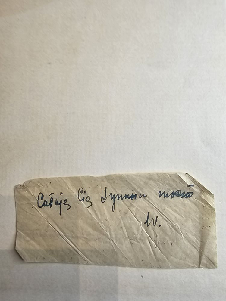 Notatka Wandy — 'Całuję Cię Syneczu mocno'