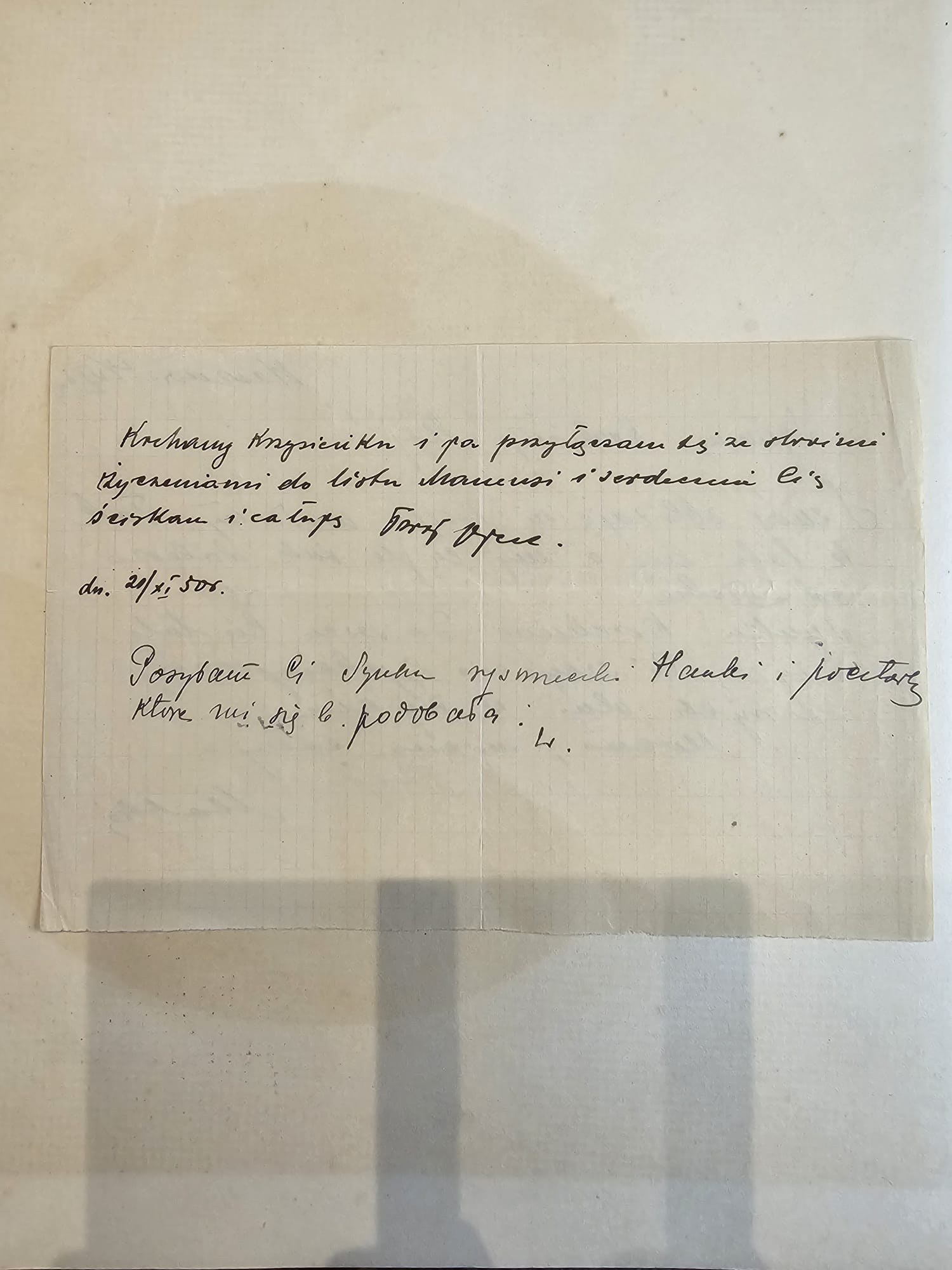 Dopisek Stefana Głuchowskiego — 24.VI.1950, 'Twój Ojciec', Hanka zaręczona