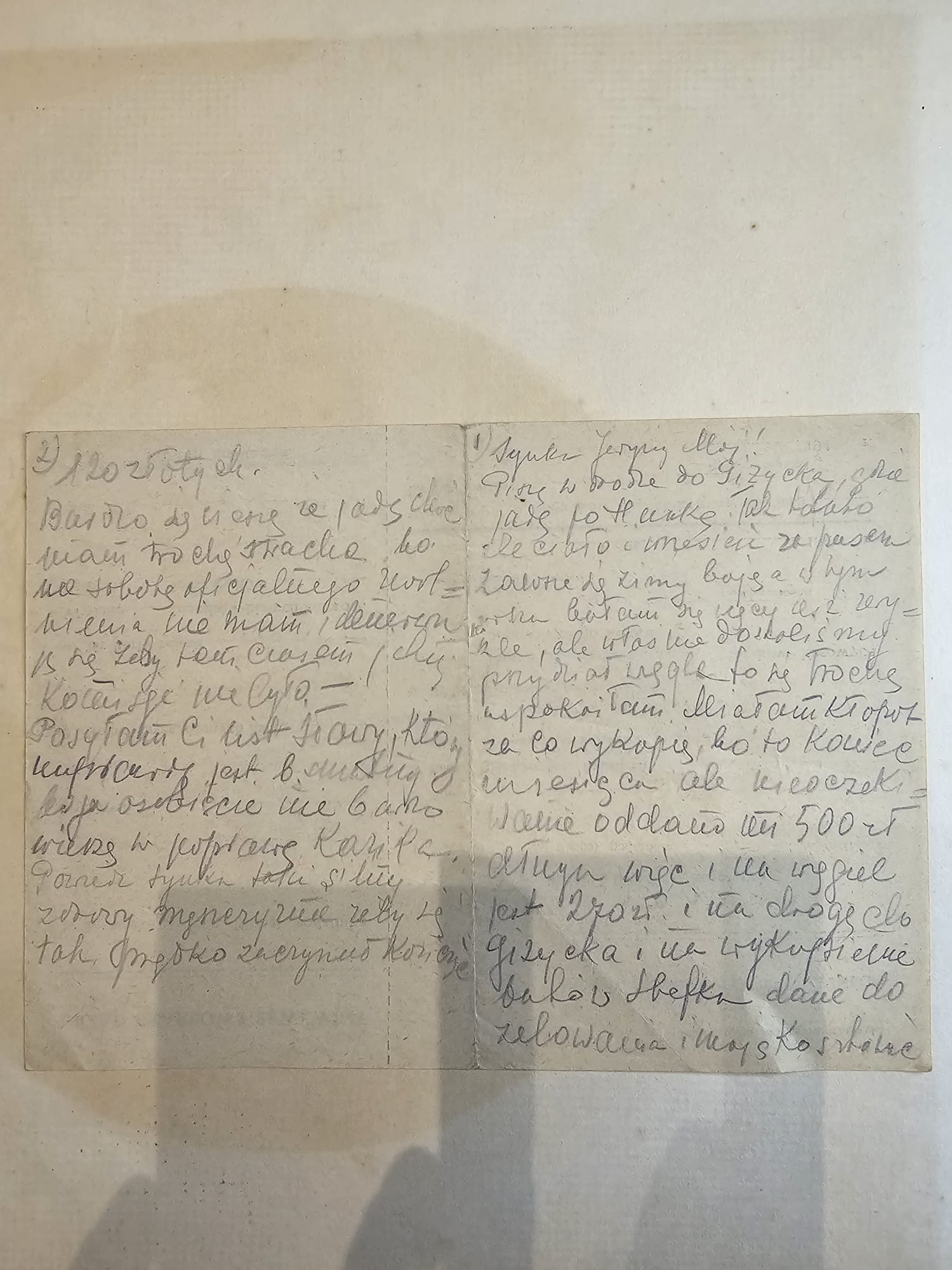 List Wandy — ~1951-52, wielostronicowy, gęsty, rodzina i Łódź