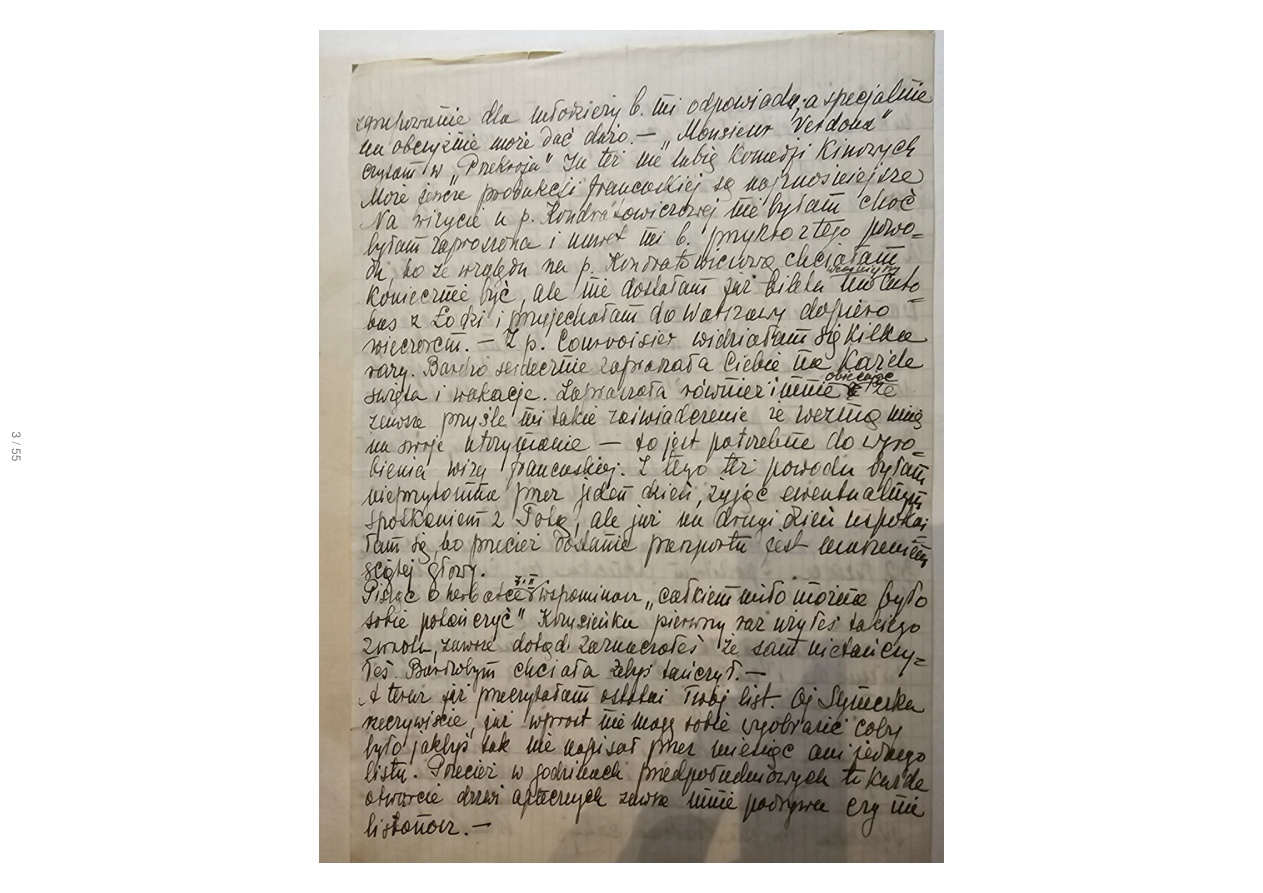 List Wandy — 12.III.1948, poczta w Warszawie, przeniesienie apteki, historia jesionki