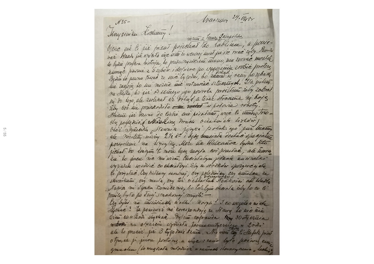 List Wandy — 21.III.1948, Wielkanoc, 'Cyd' Wyspiańskiego, śmierć Lenka, antresola niebieska